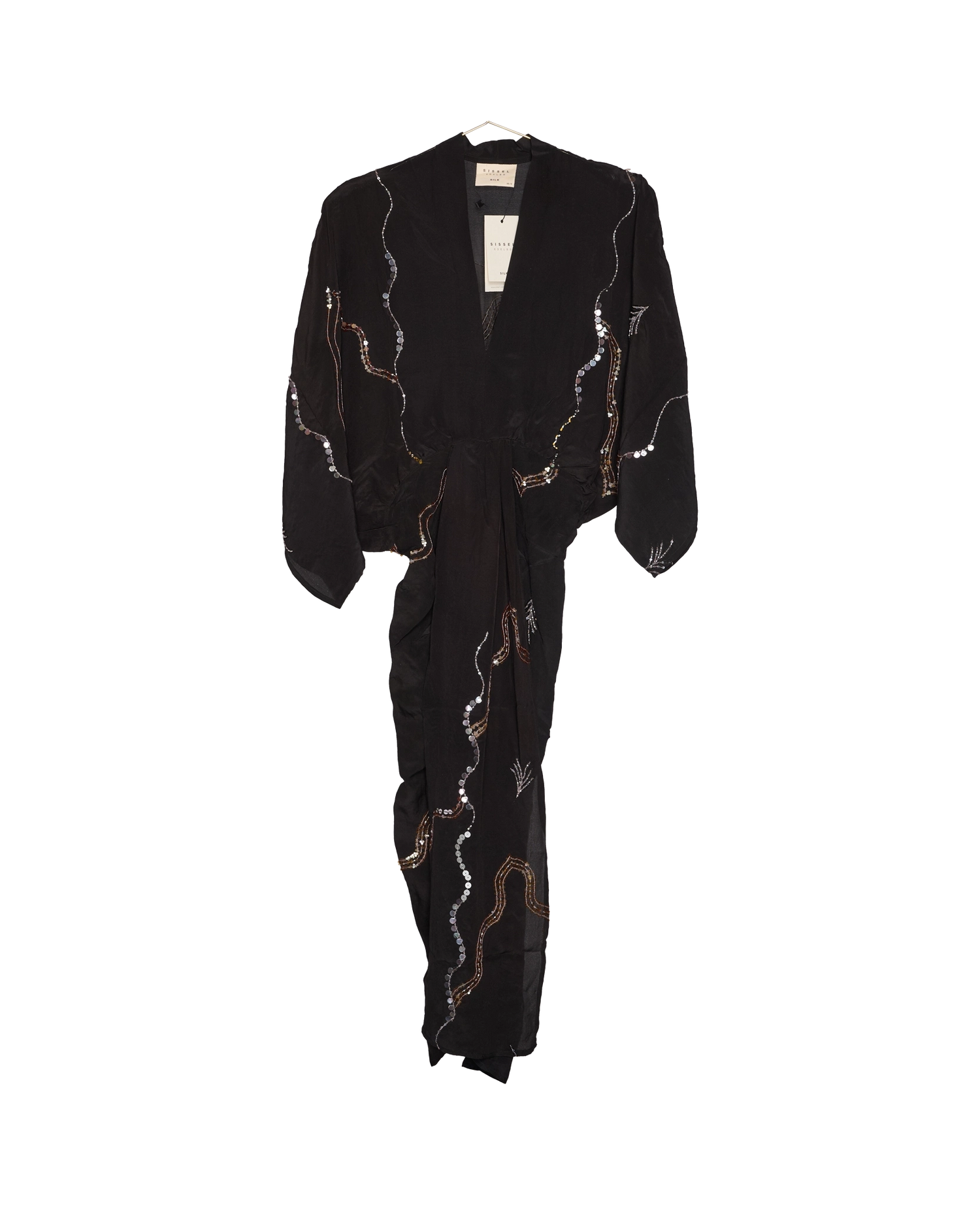 Juno SILK Dress Sparkling Black - No. 37