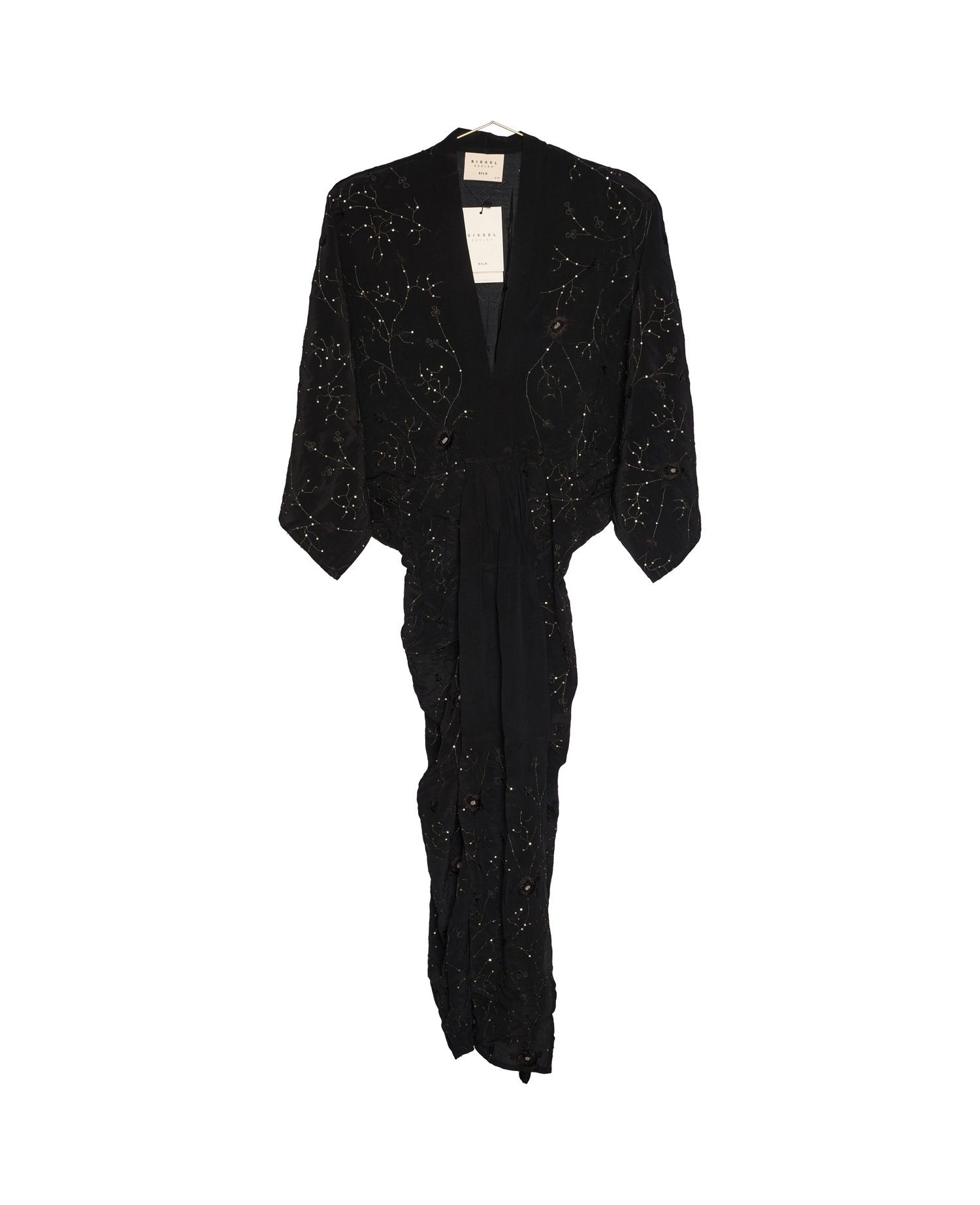 Juno SILK Dress Sparkling Black - No. 97