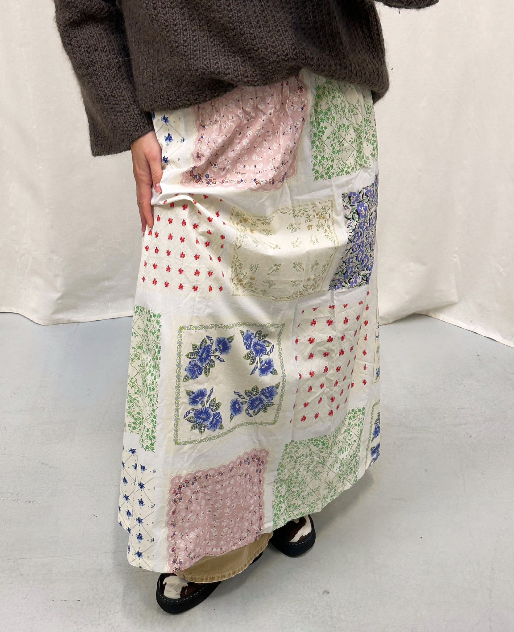 Vinca Skirt - Vintage Napkins – SISSEL EDELBO