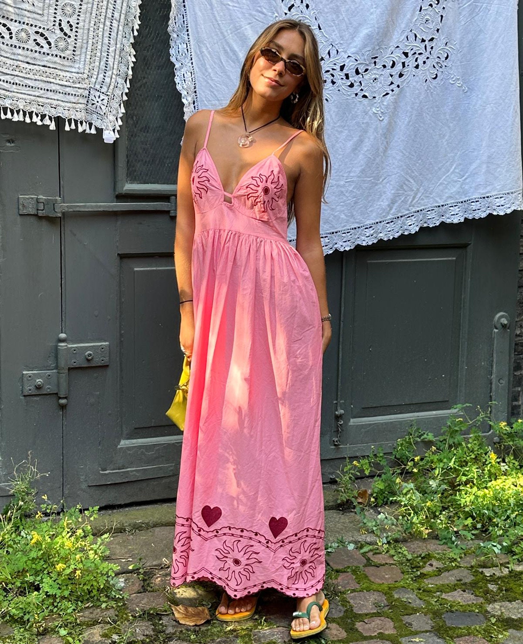 Geenie Strap Dress - Geranium Pink – SISSEL EDELBO