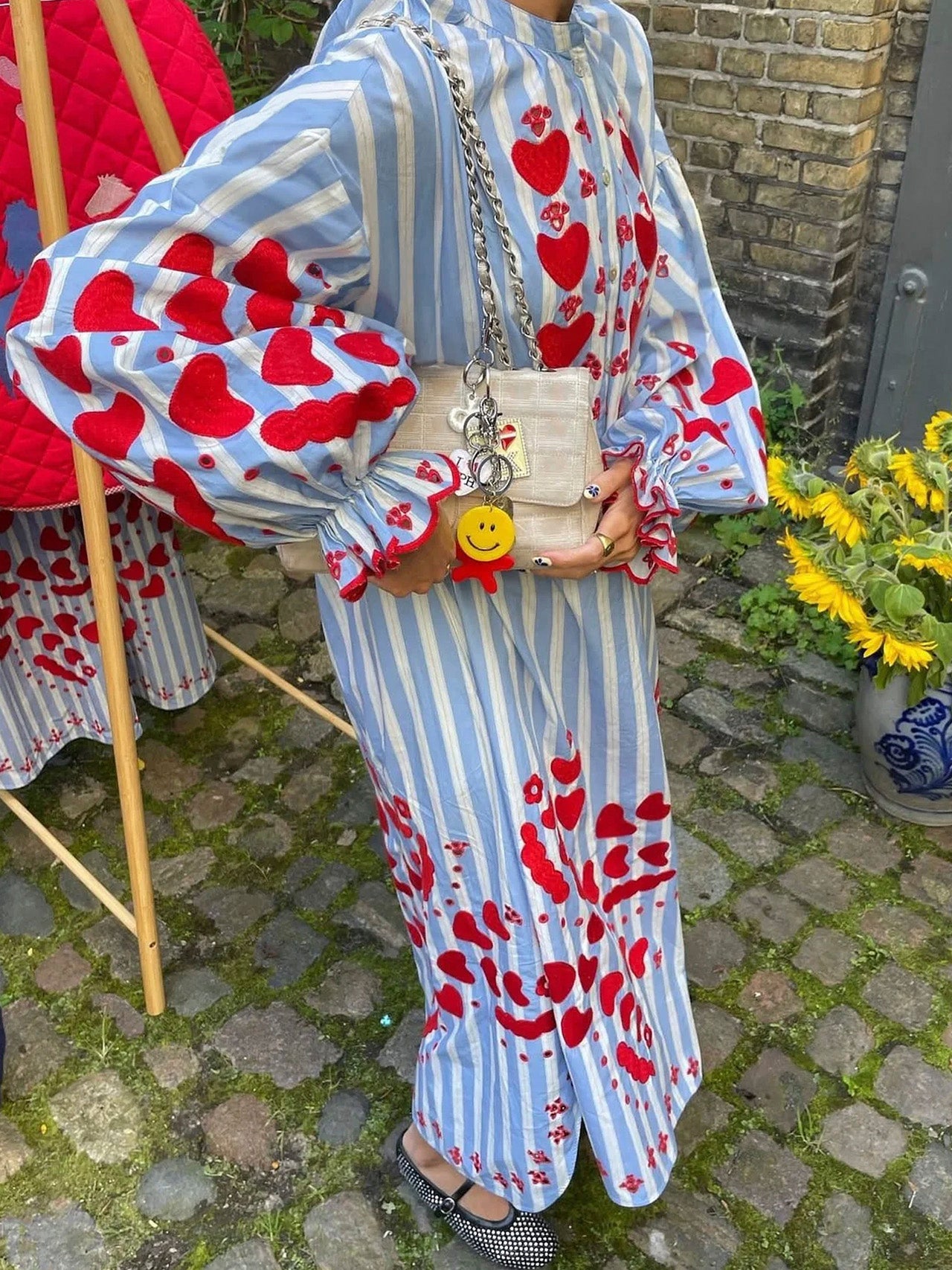 Sissel Edelbo - Elisabeth Dress SE 1766 - Bluebell Stripes