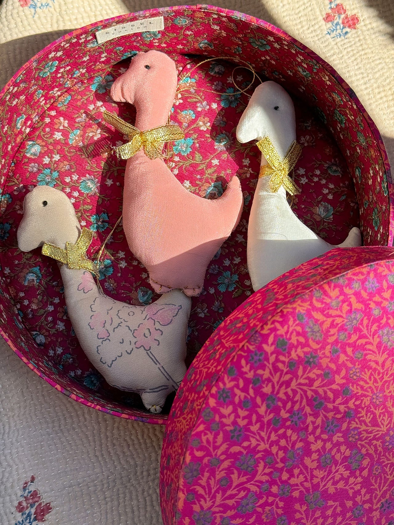 Goose SILK Ornament