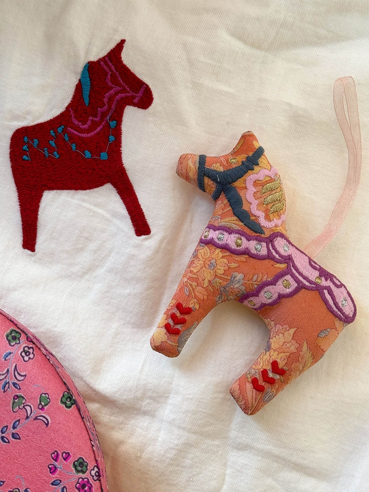 Horse SILK Ornament