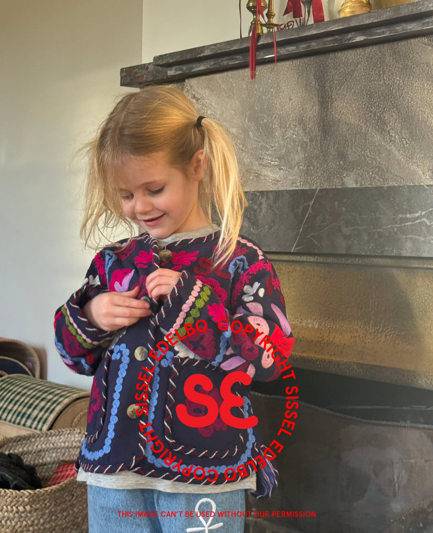 Maggie MINI Jacket - Navy Festival