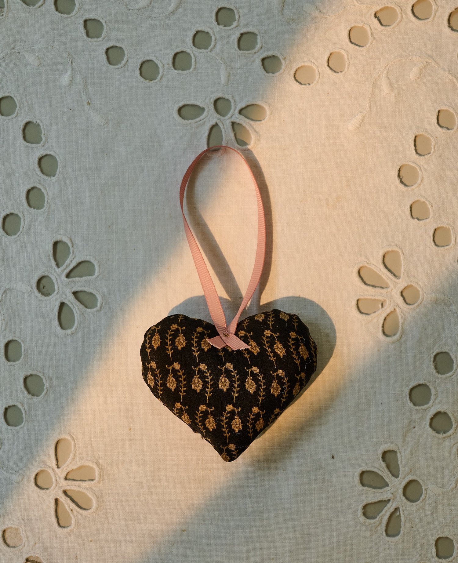 Megan Heart SILK Ornament - Dark