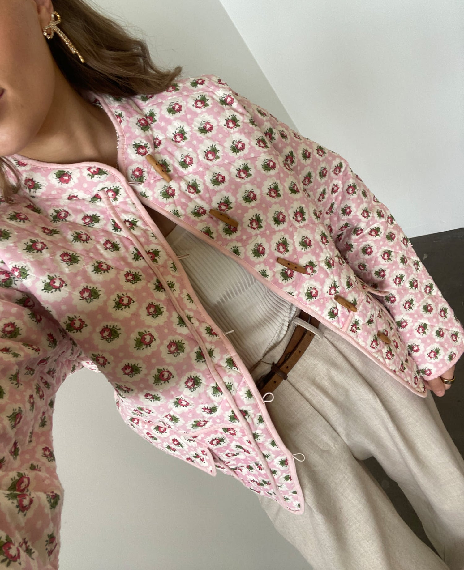 Adriane Jacket - Blossom & Gingham