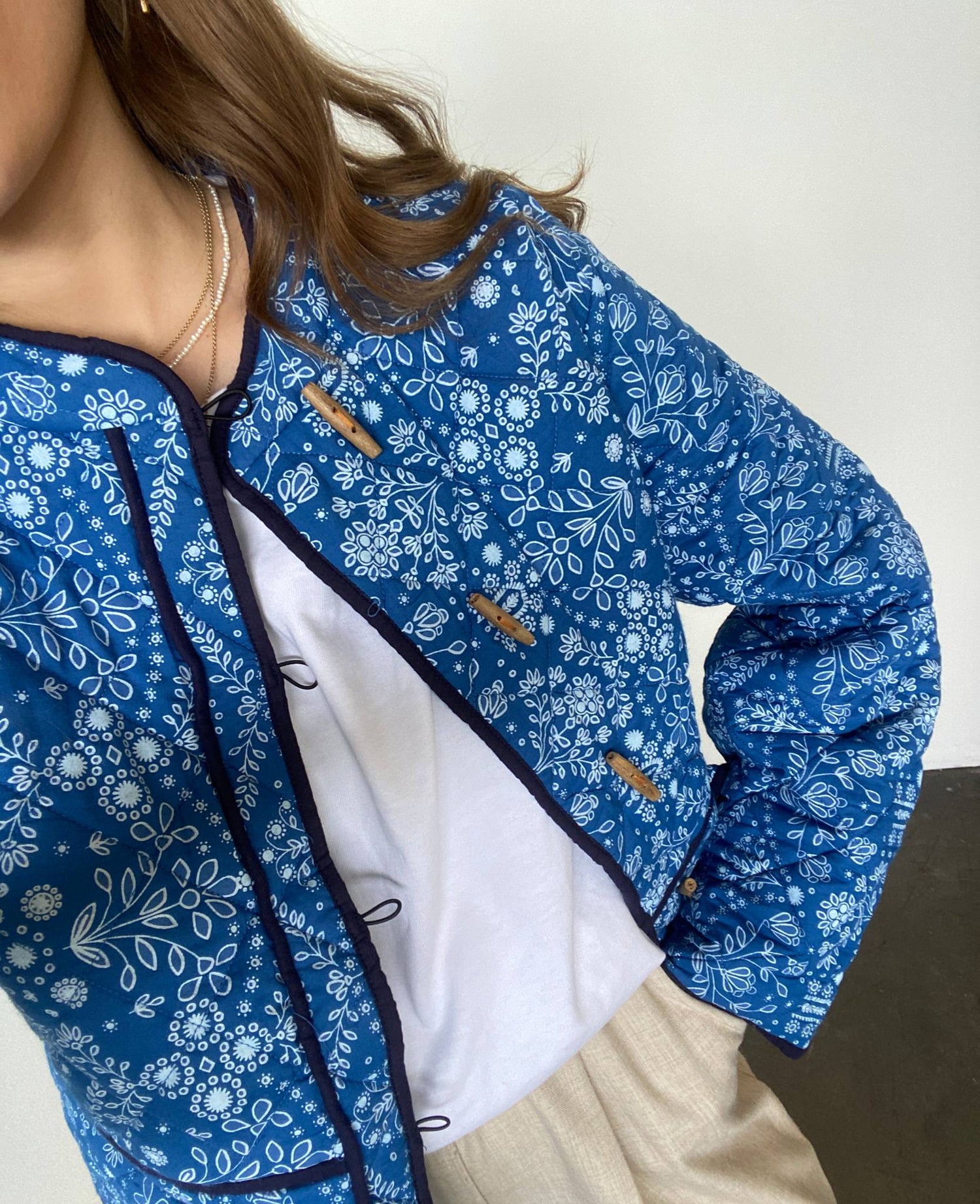 Adriane Jacket - Blue Flower