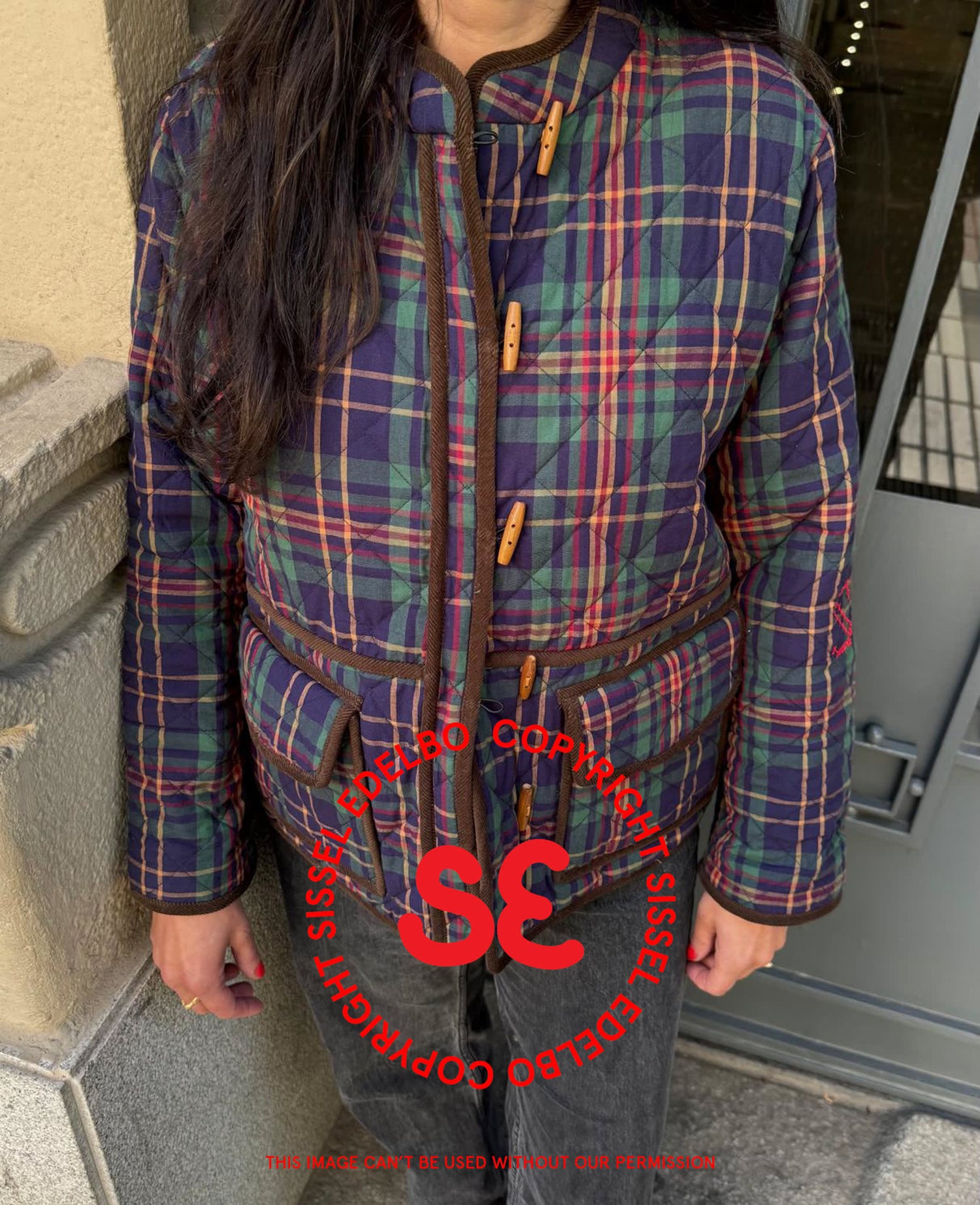 Adriane Jacket - Green Checks