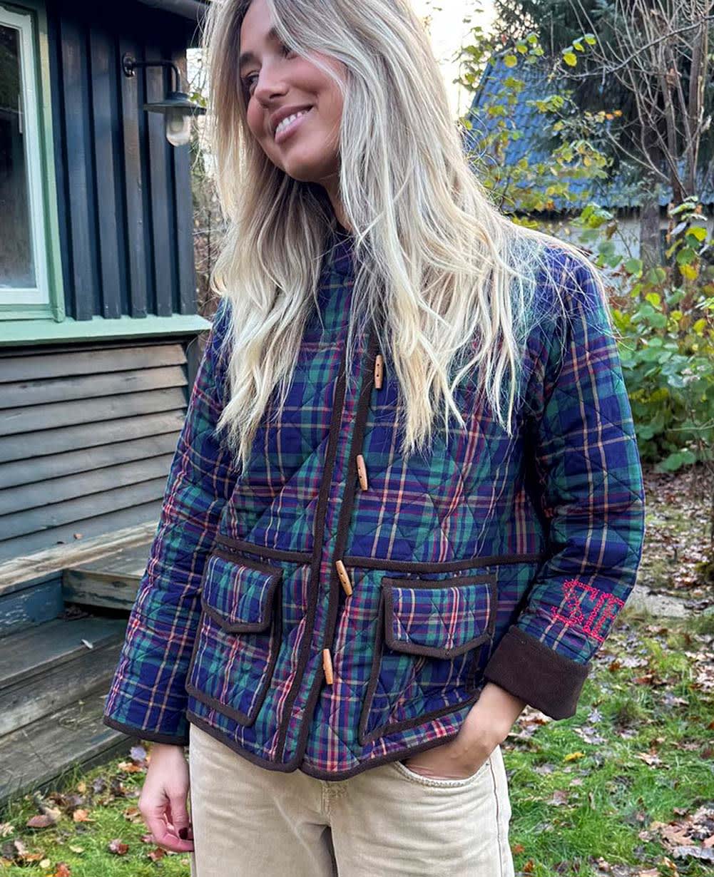 Adriane Jacket - Green Checks