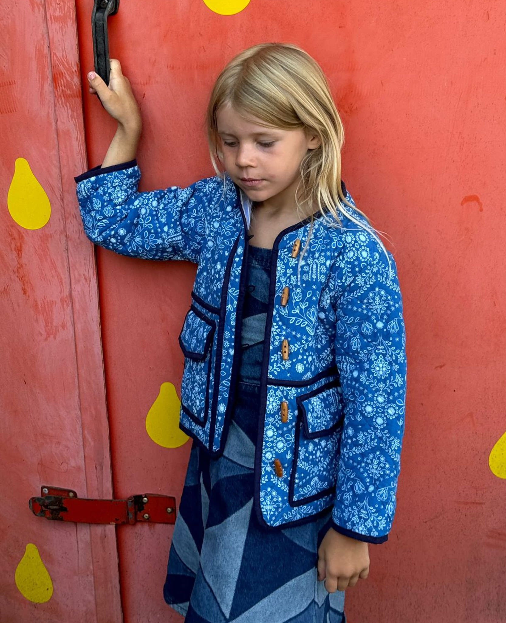 Adriane MINI Jacket - Blue Flower – SISSEL EDELBO