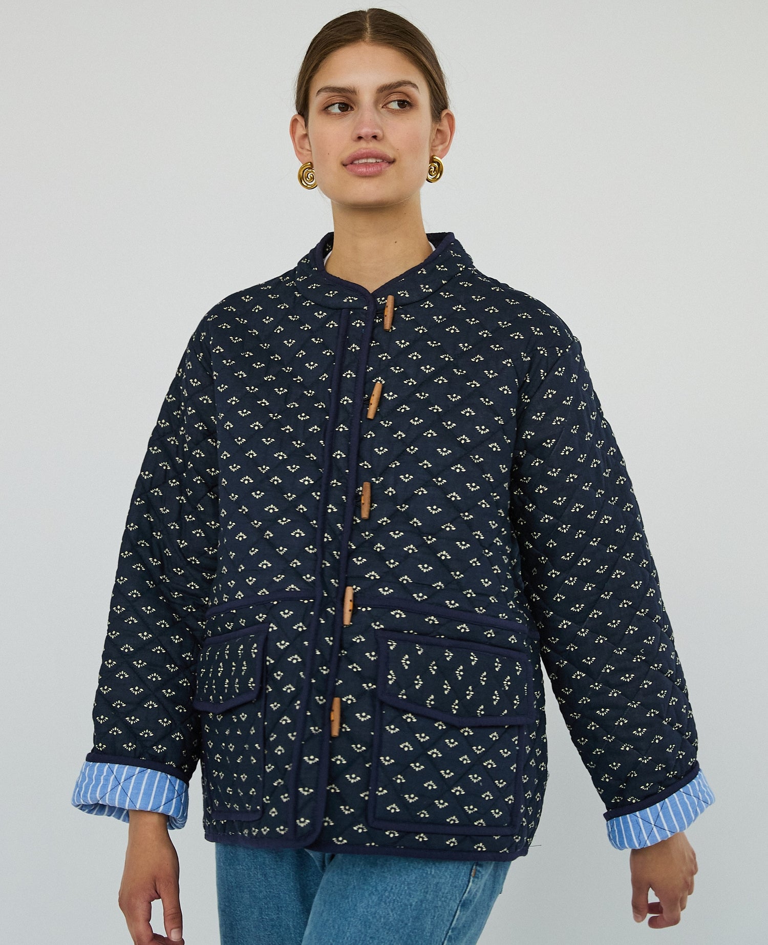 Adriane Jacket - Navy Peacock