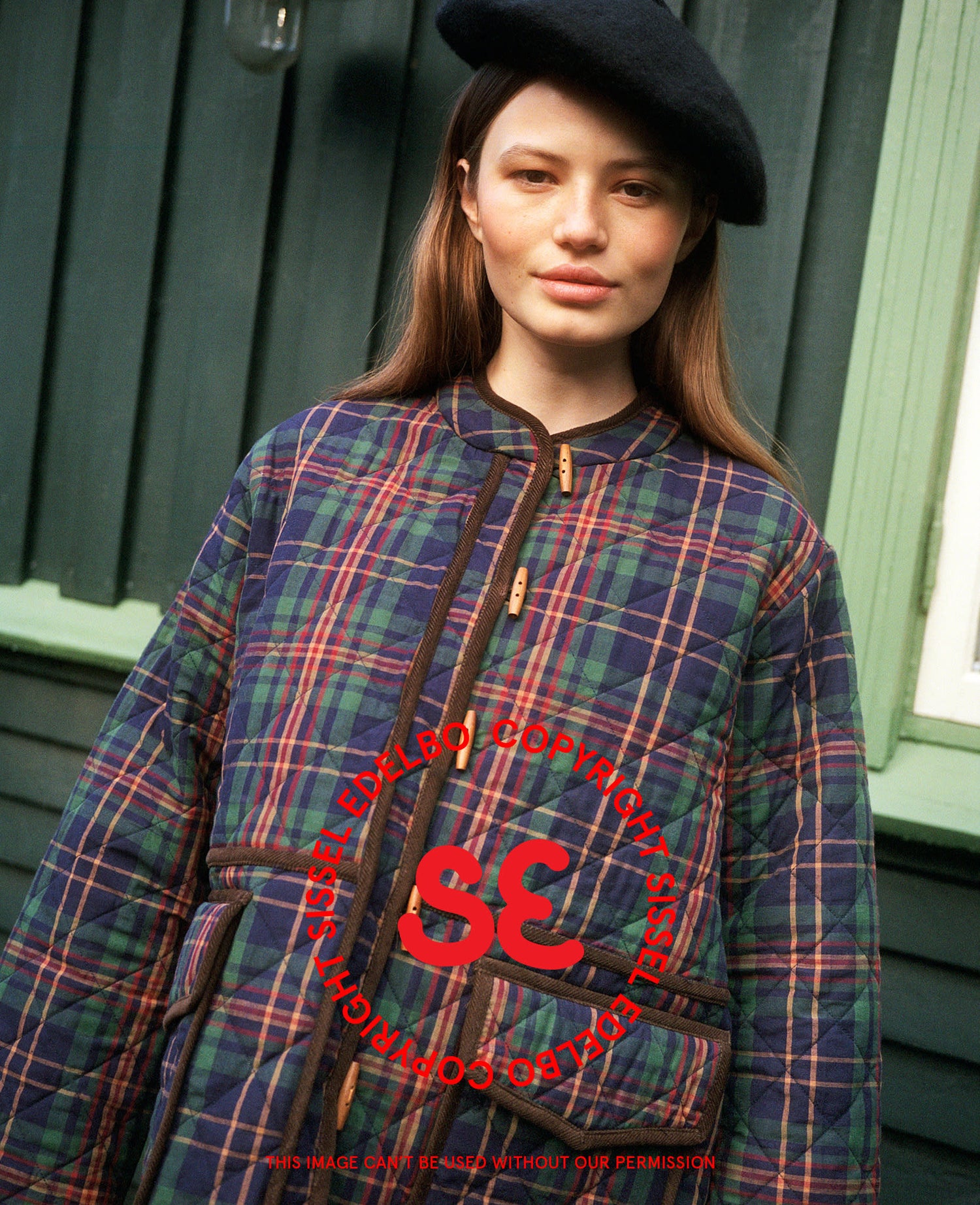 Adriane Jacket - Green Checks