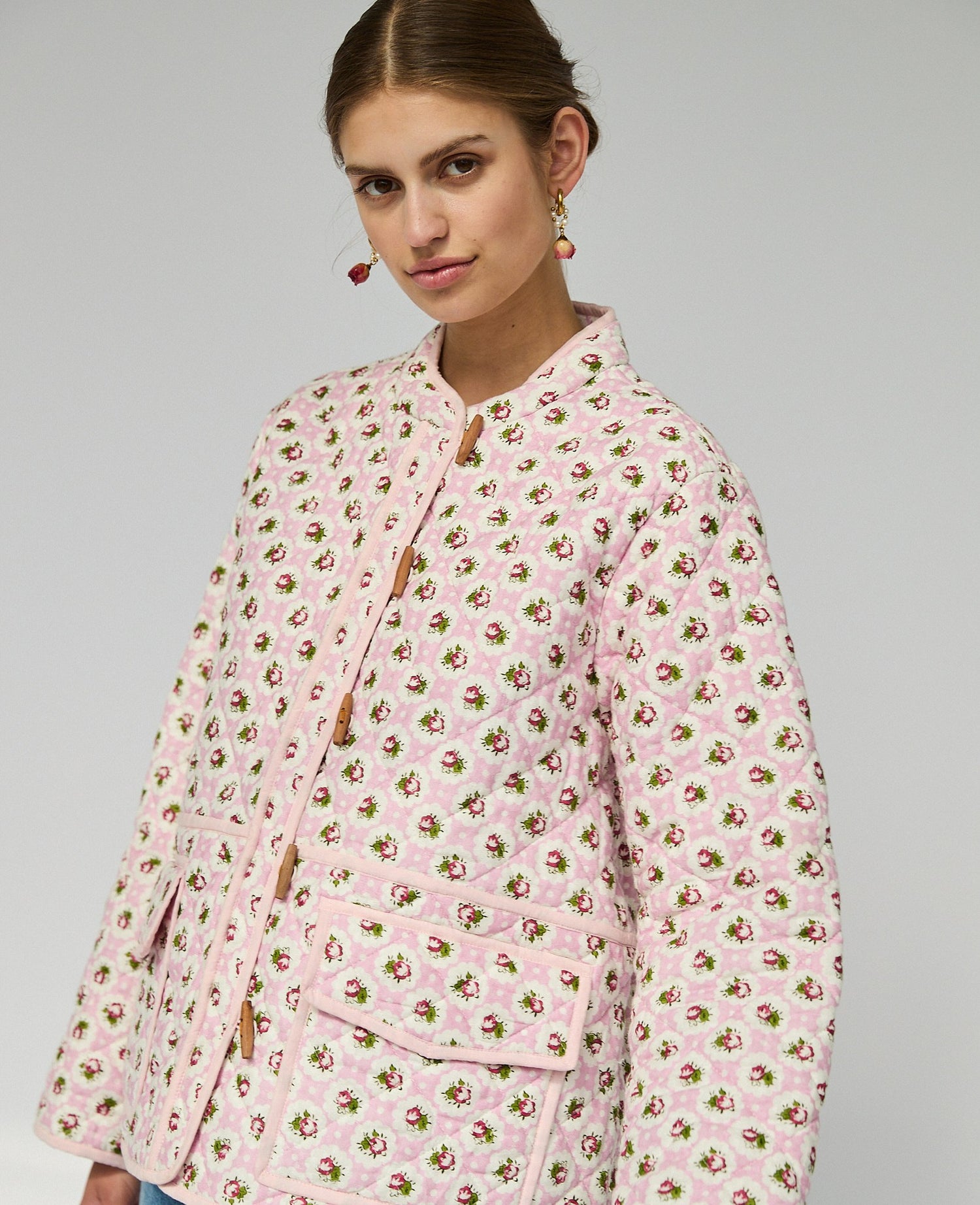 Adriane Jacket - Blossom & Gingham