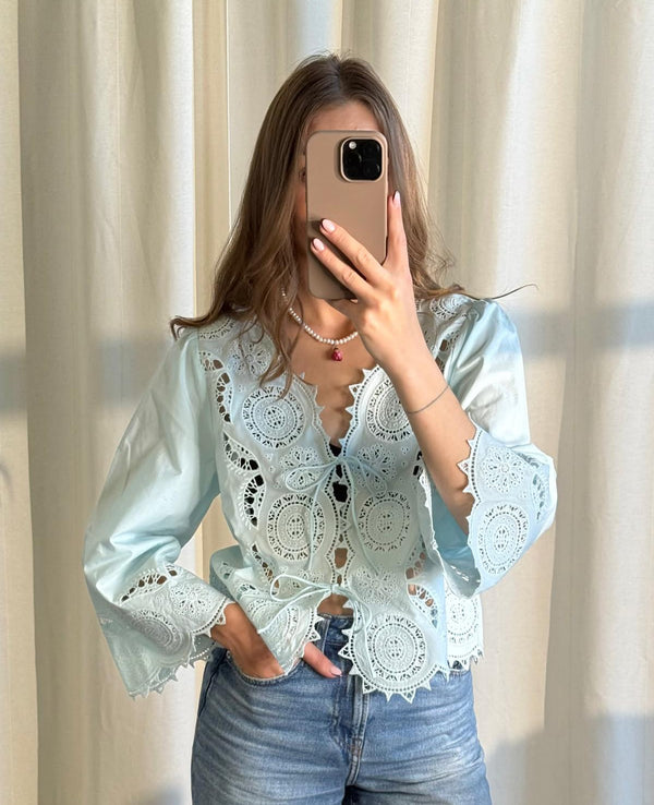 Anjali Top - Crystal Blue