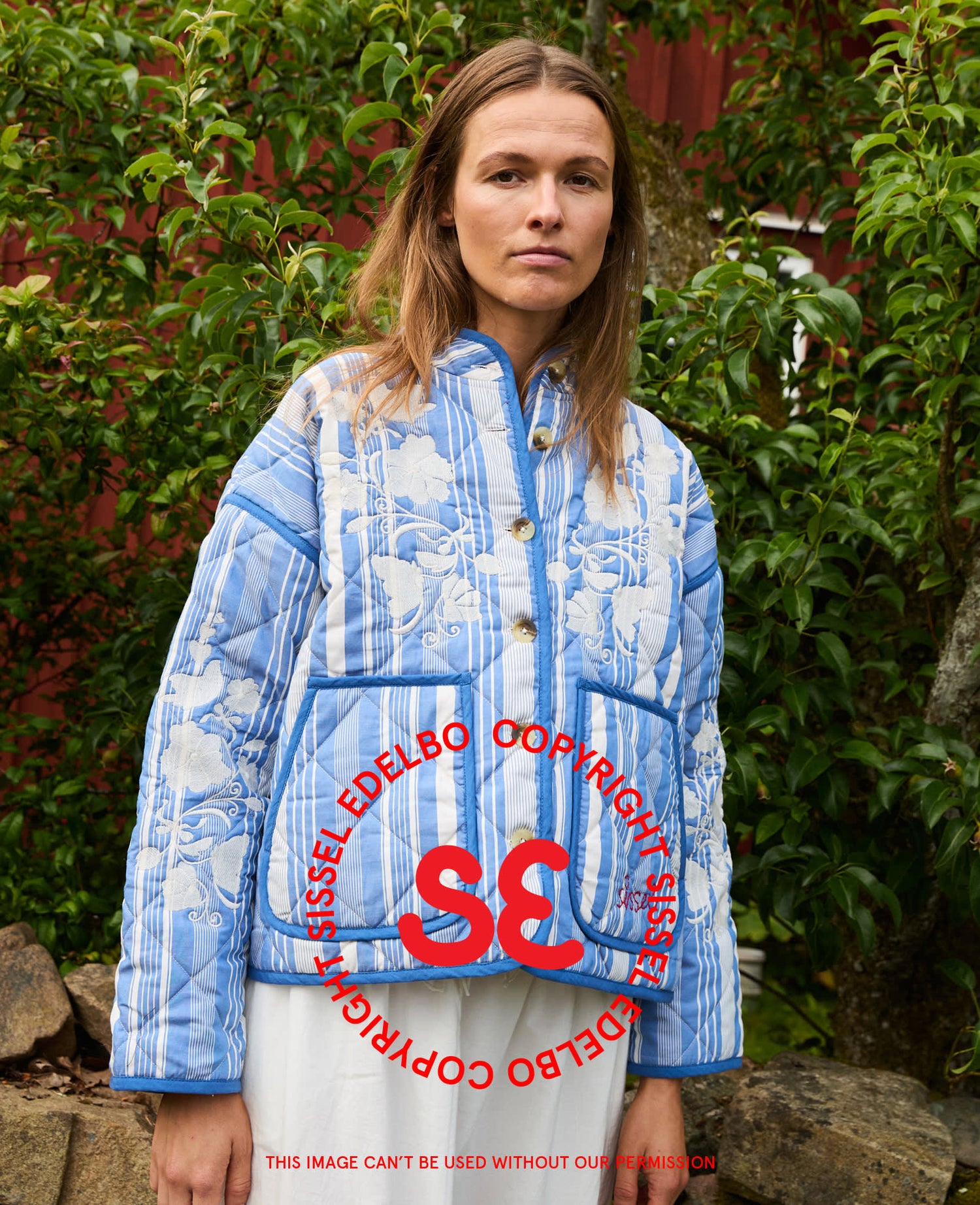 Asha Jacket - Blue Stripes