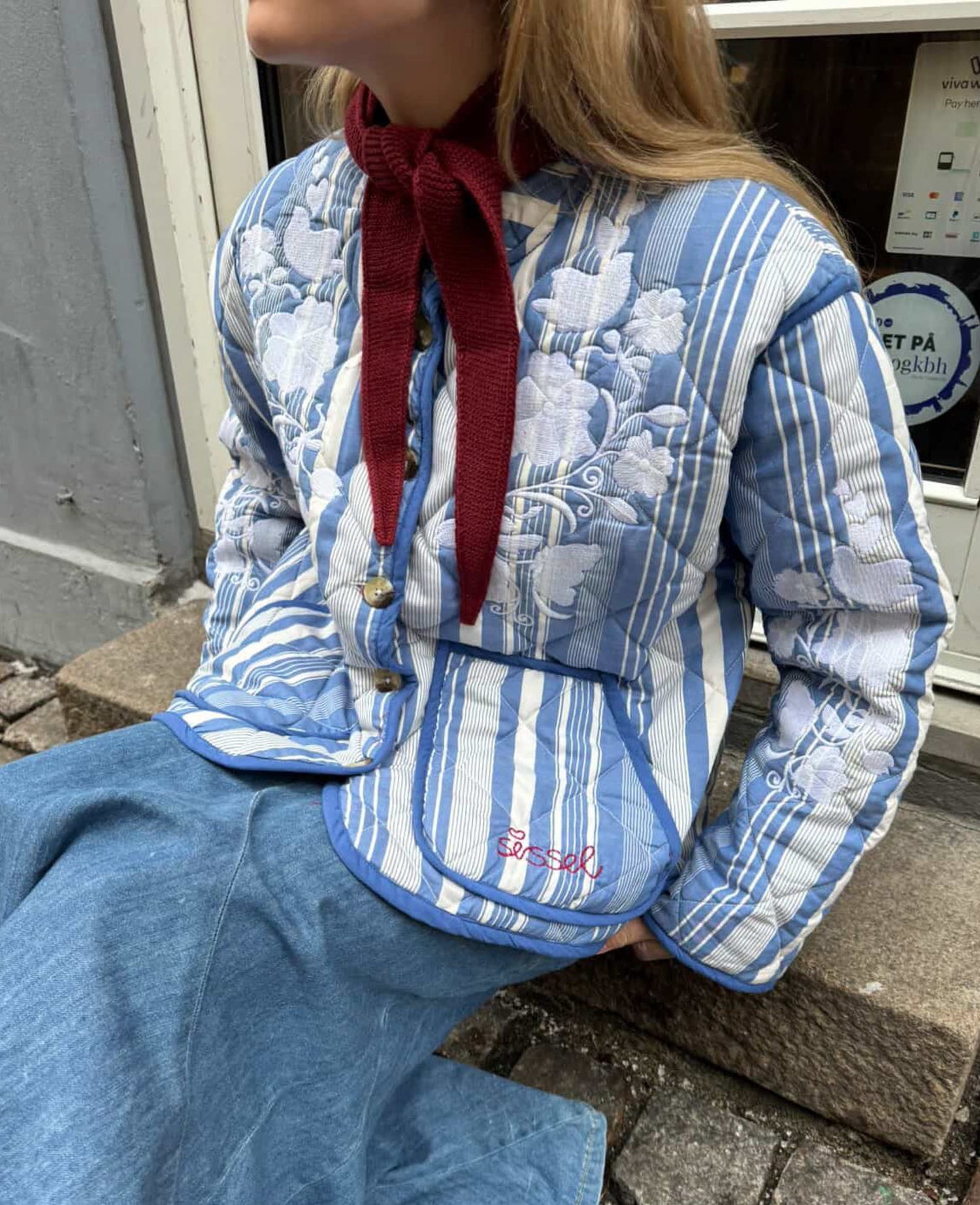 Asha Jacket - Blue Stripes