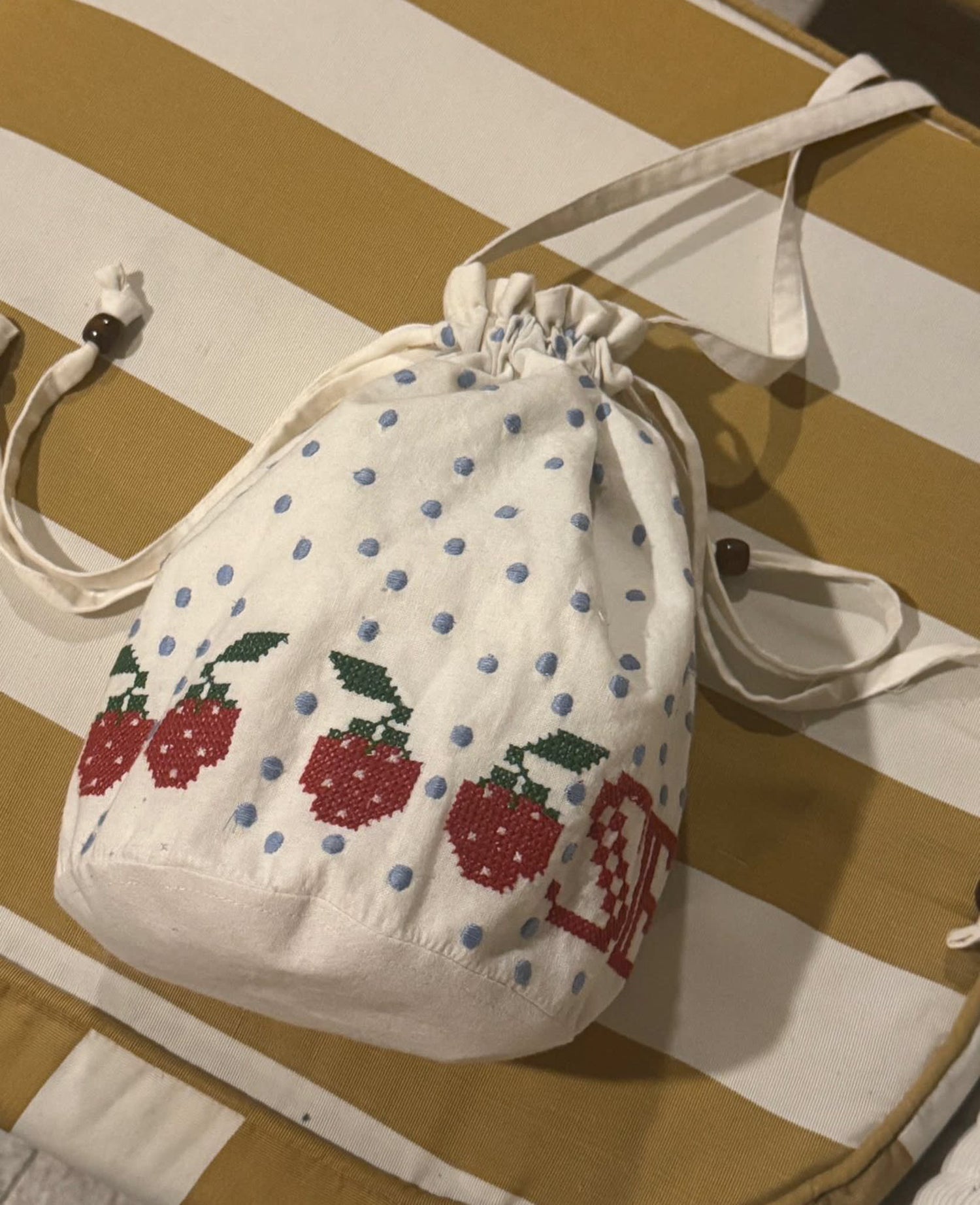 Babba Drawstring Bag - Off White