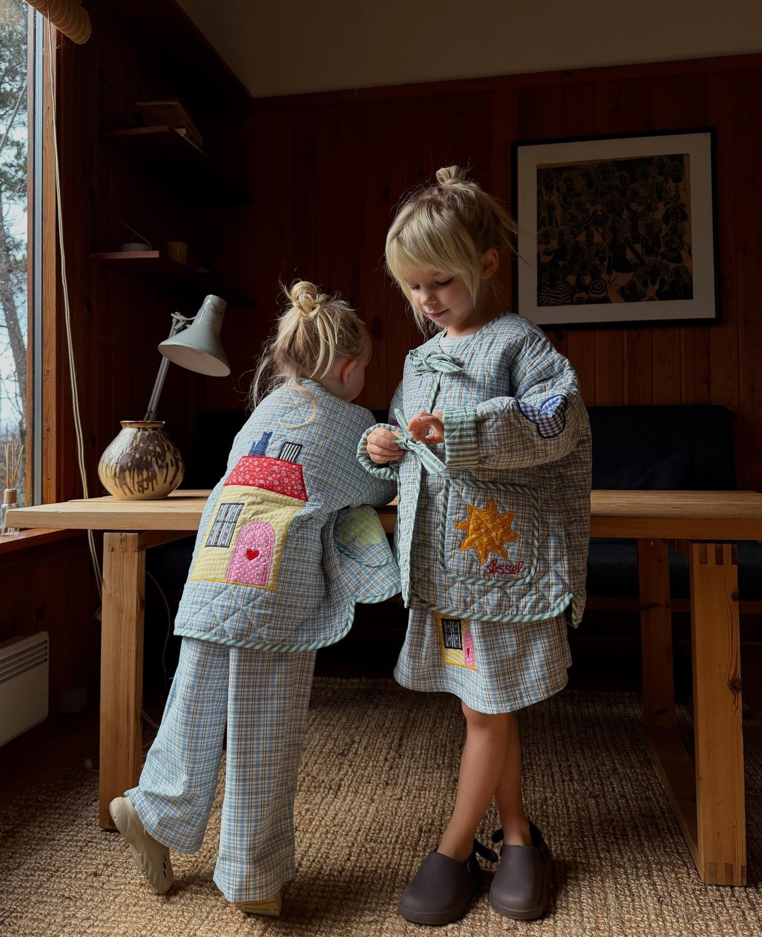 Barbera MINI Skirt - Blue Checks