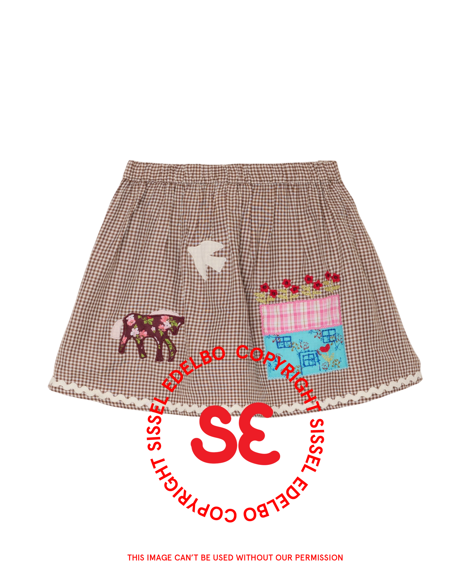 Barbera MINI Skirt - Brown Check