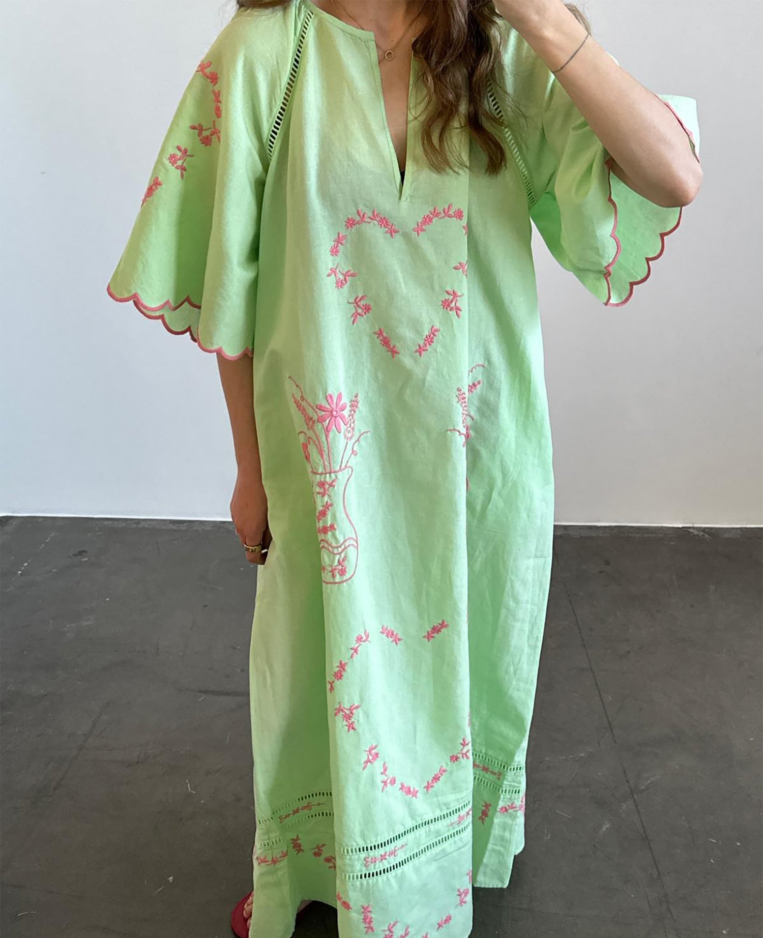 Belma Dress - Patina Green