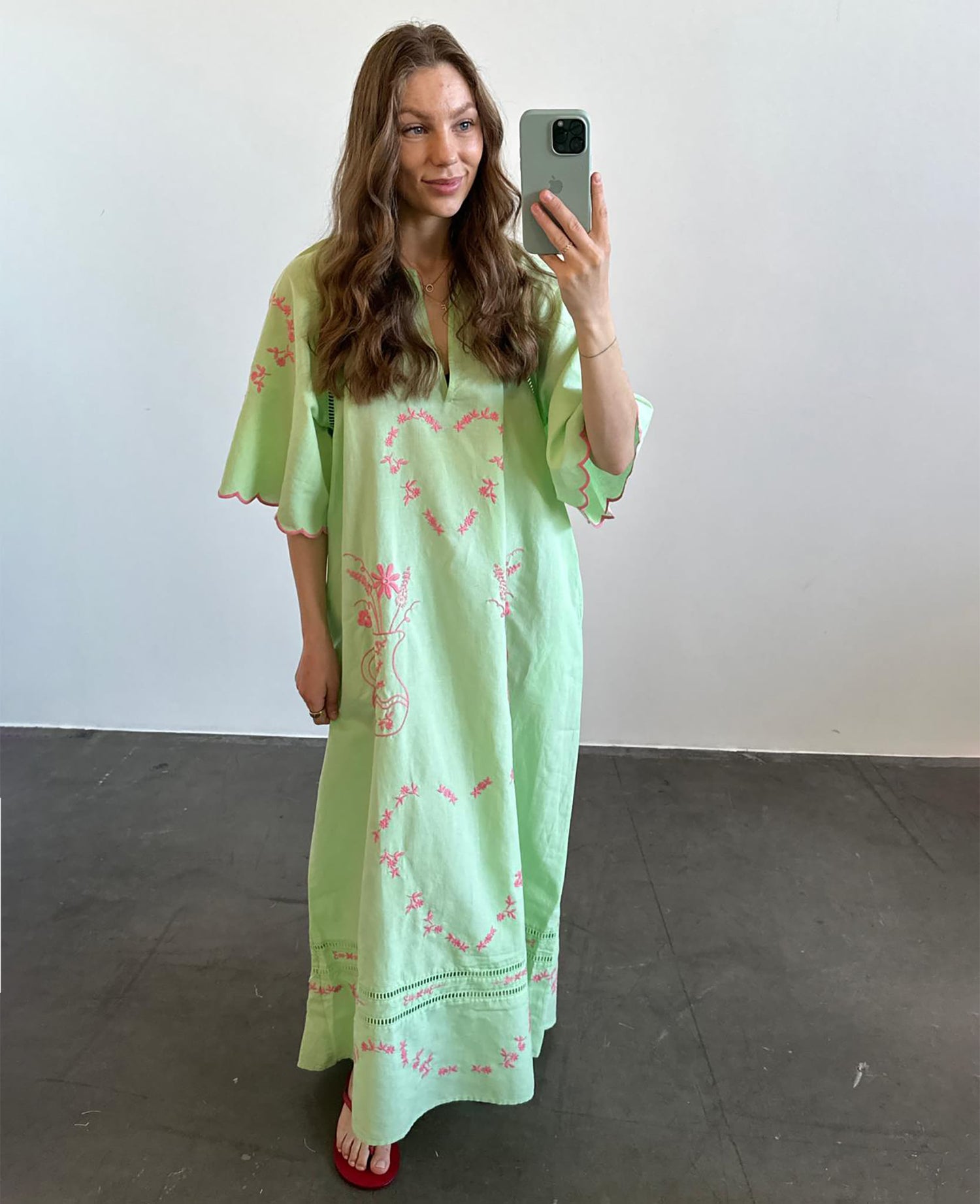 Belma Dress - Patina Green
