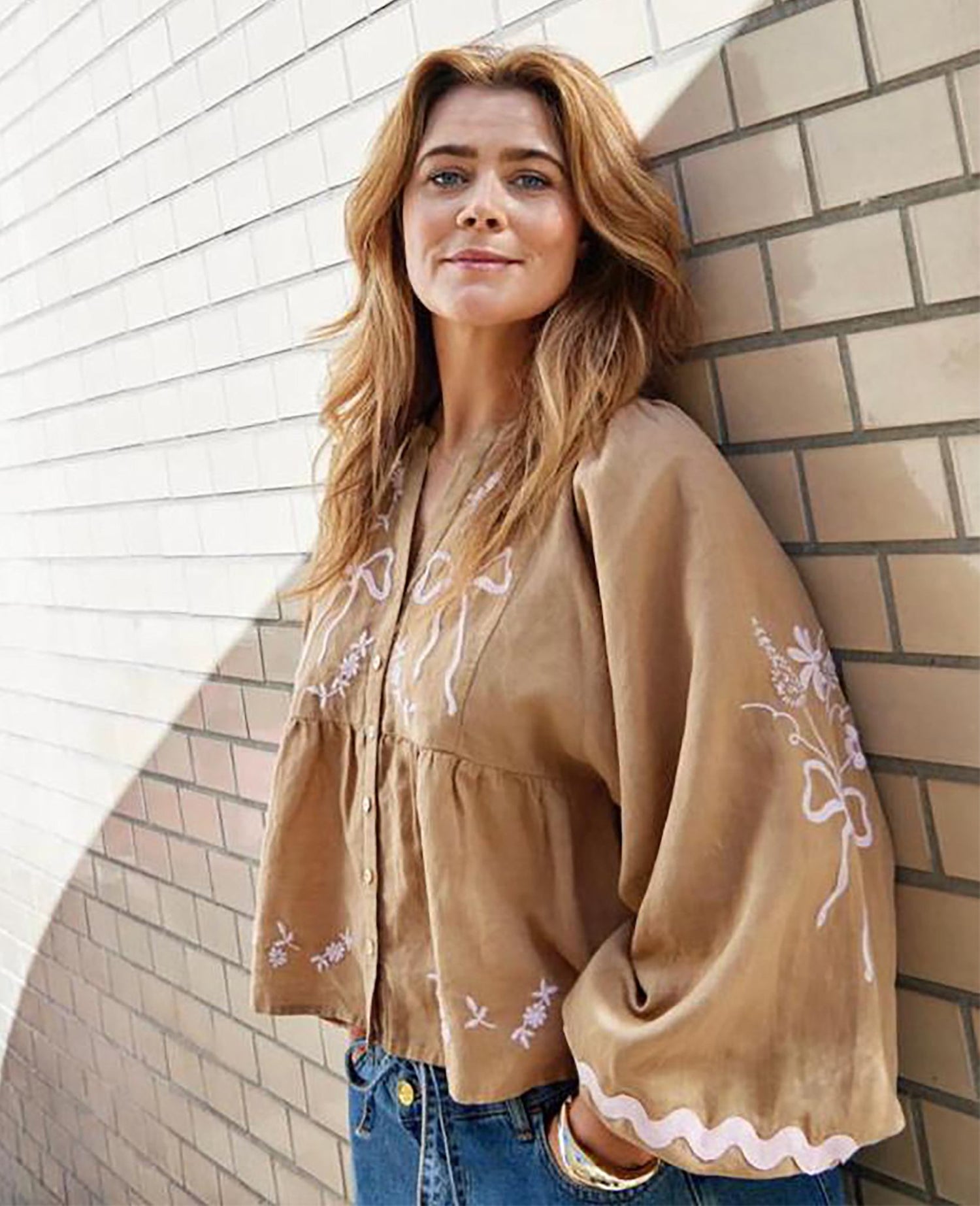 Belma Top - Light Hazel