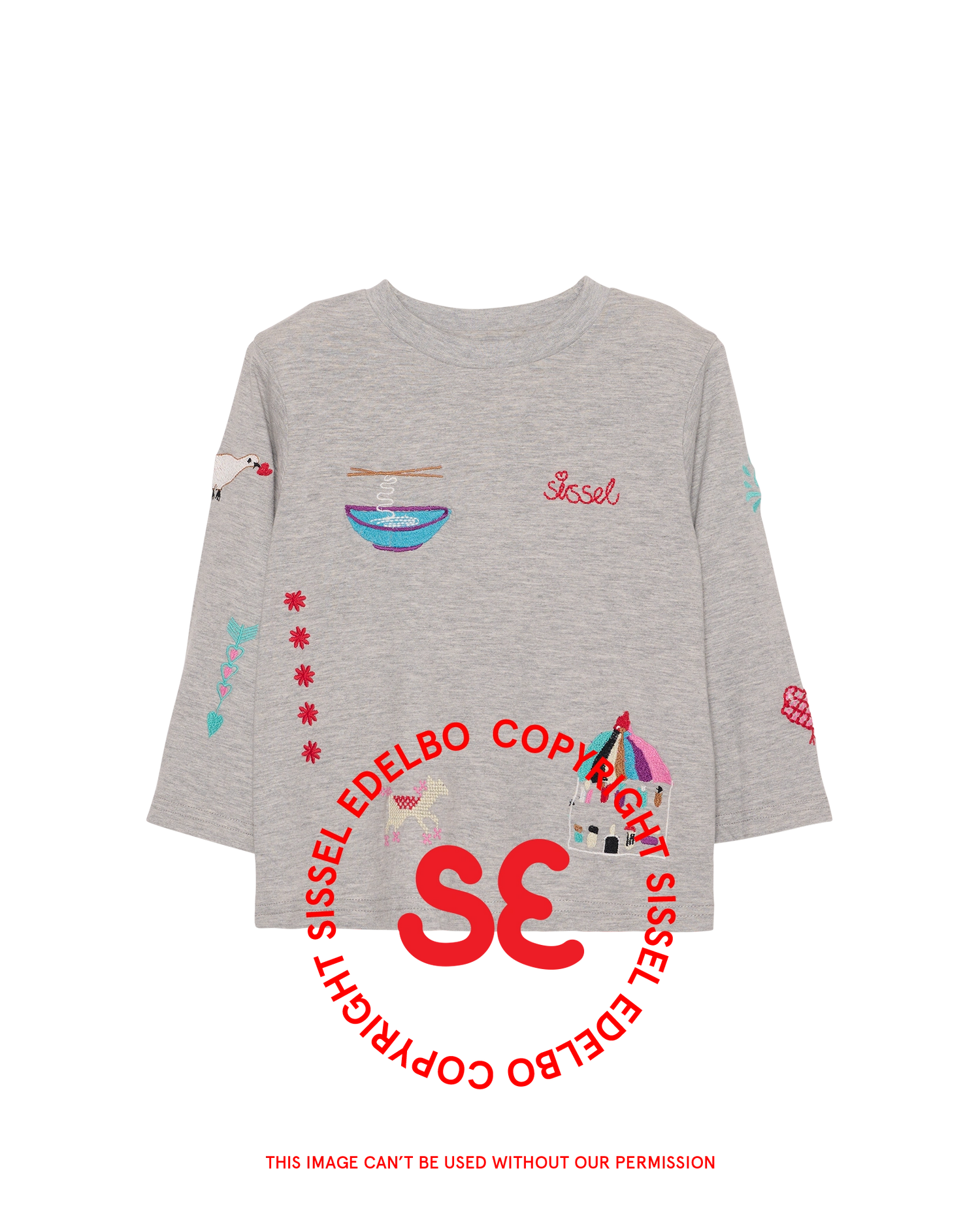Billie MINI Top - Grey Mélange