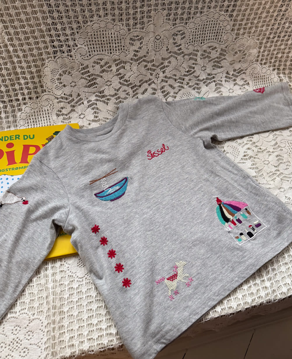 Billie MINI Top - Grey Mélange