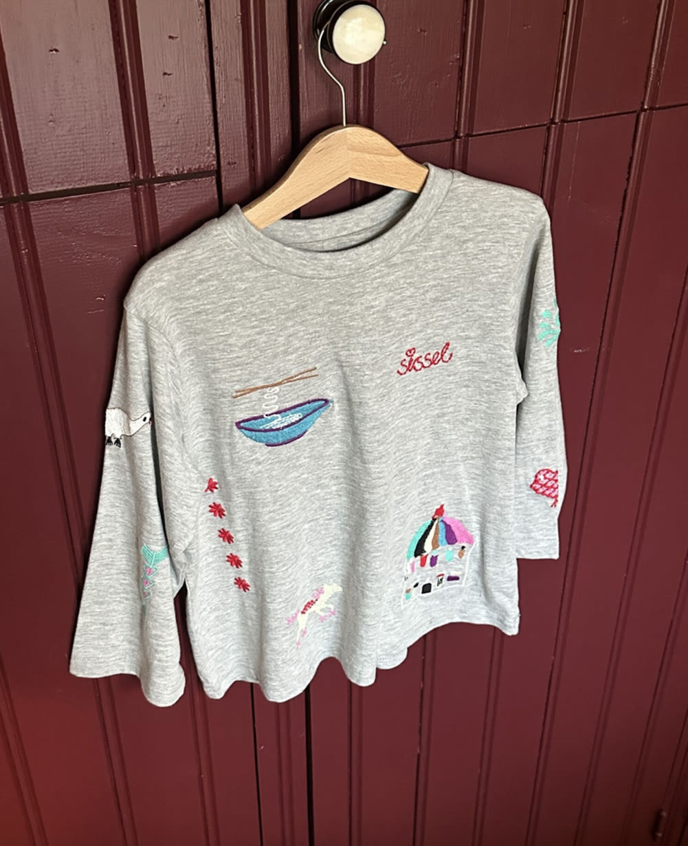 Billie MINI Top - Grey Mélange