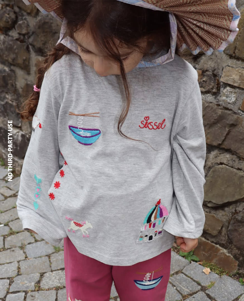 Billie MINI Top - Grey Mélange