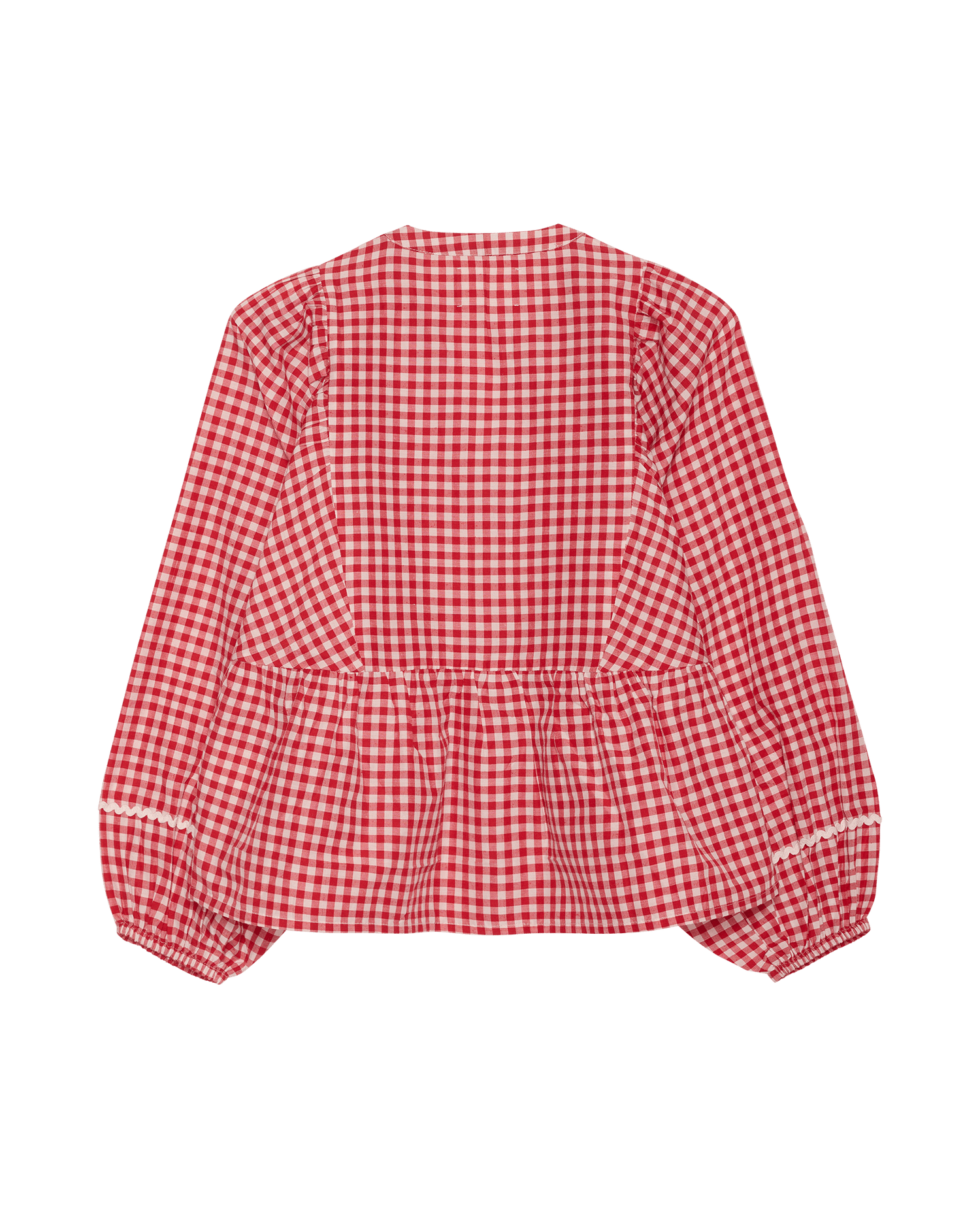 Bobbie Top - Red Checks