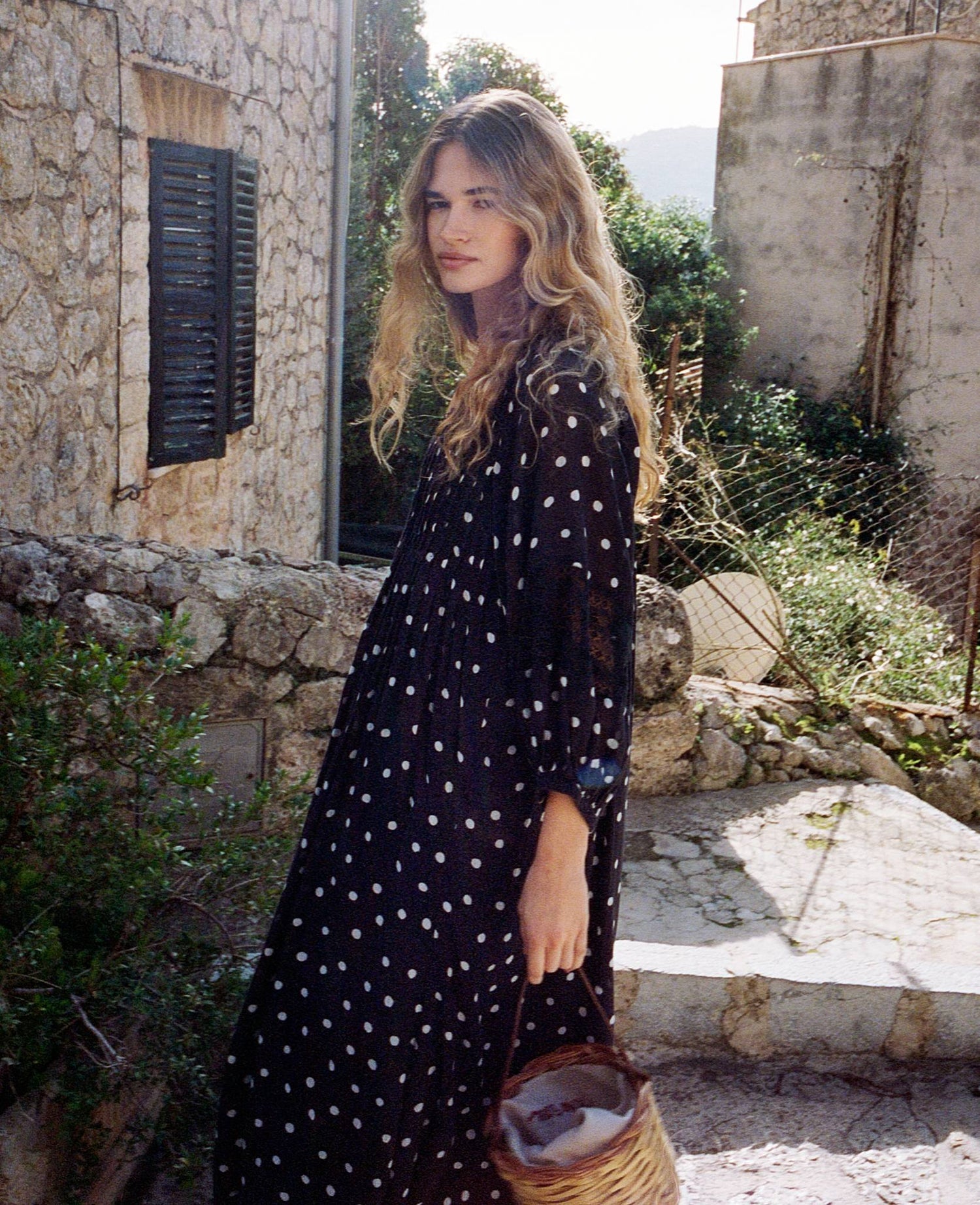 Bolette Dress - Black Dots