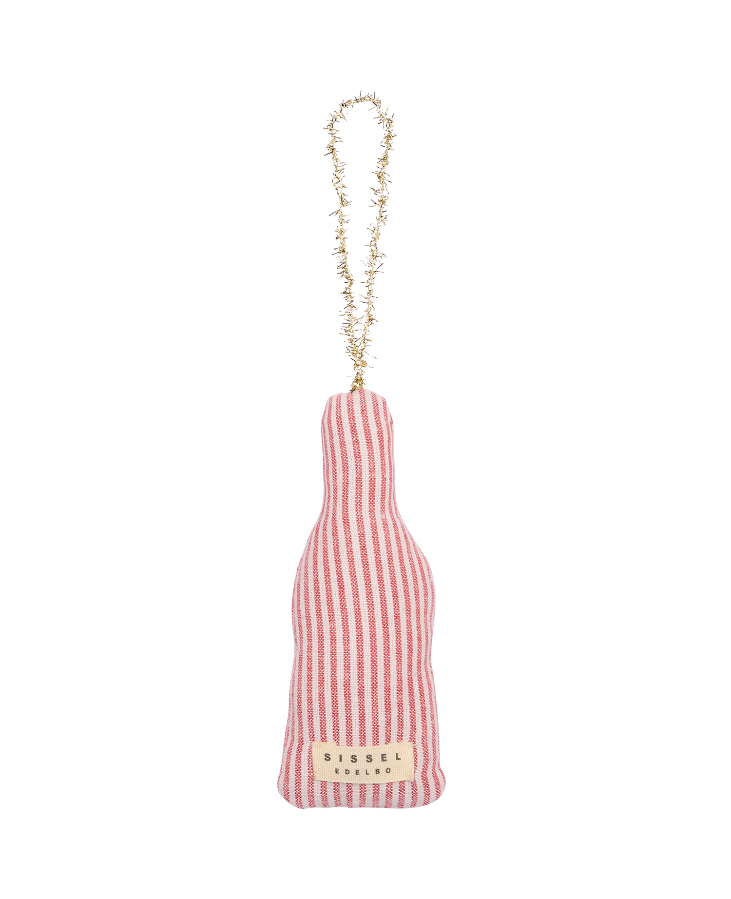 Christmas Bottle Ornament - Candy Stripes