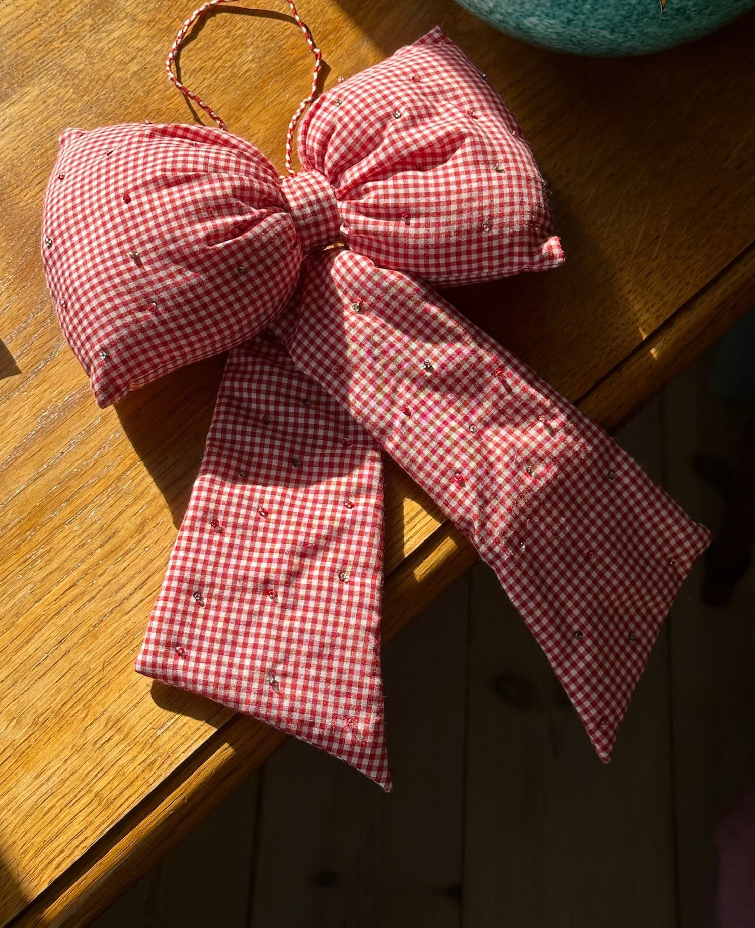 Bow Decoration - Gingham Checks