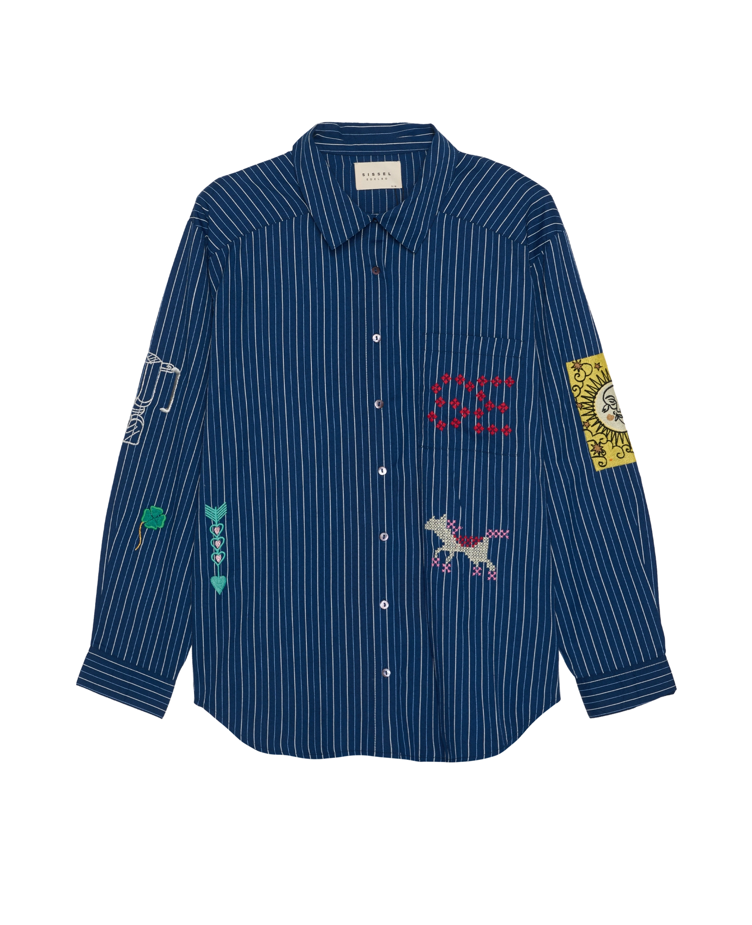 Brenna Shirt - Navy Stripes