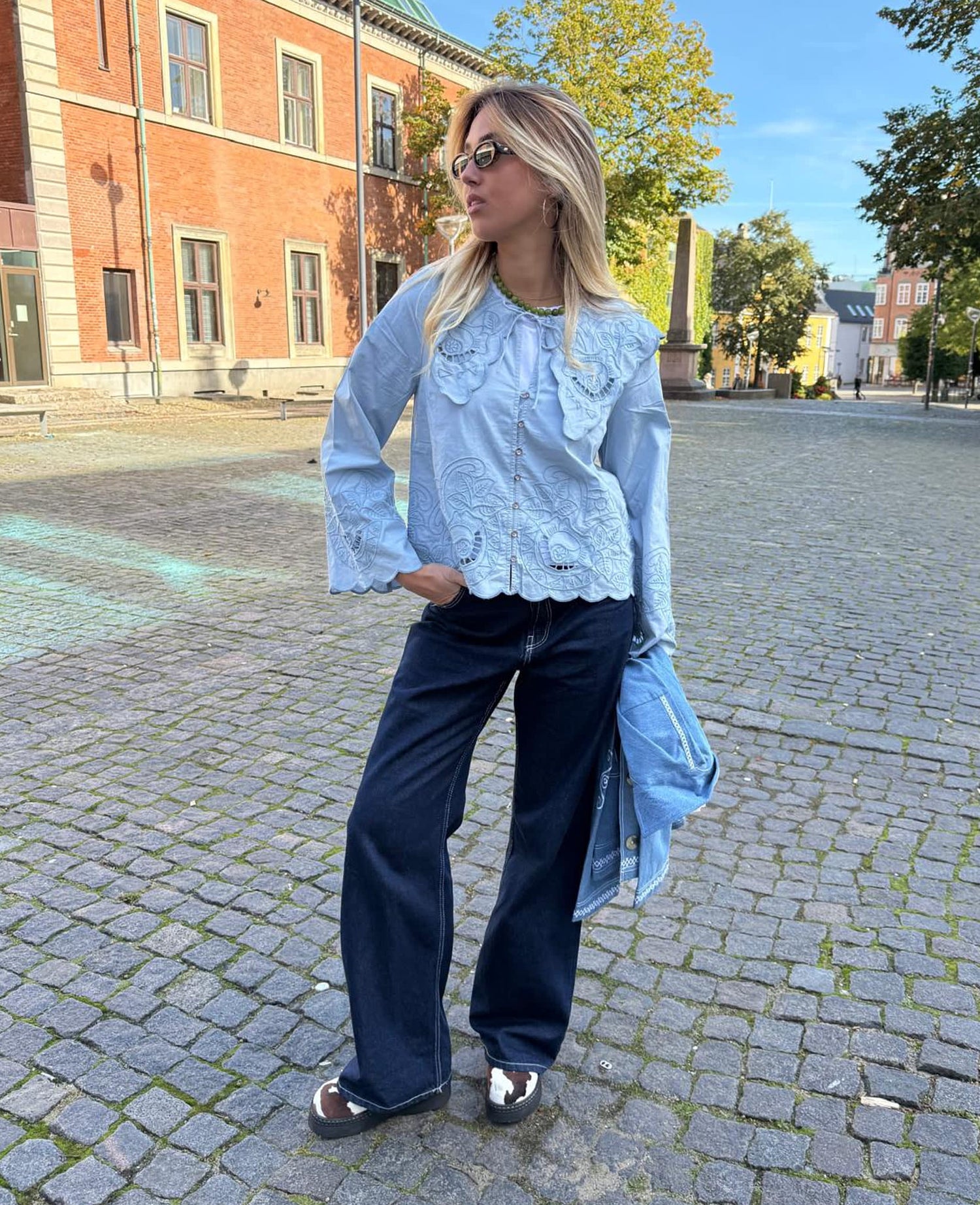 Cameron Top - Soft Blue