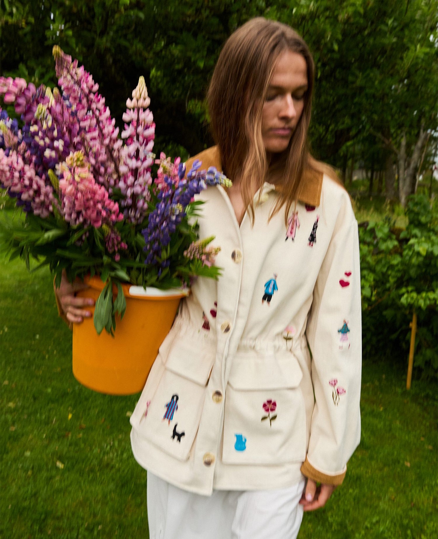 Cara Jacket - White Swan