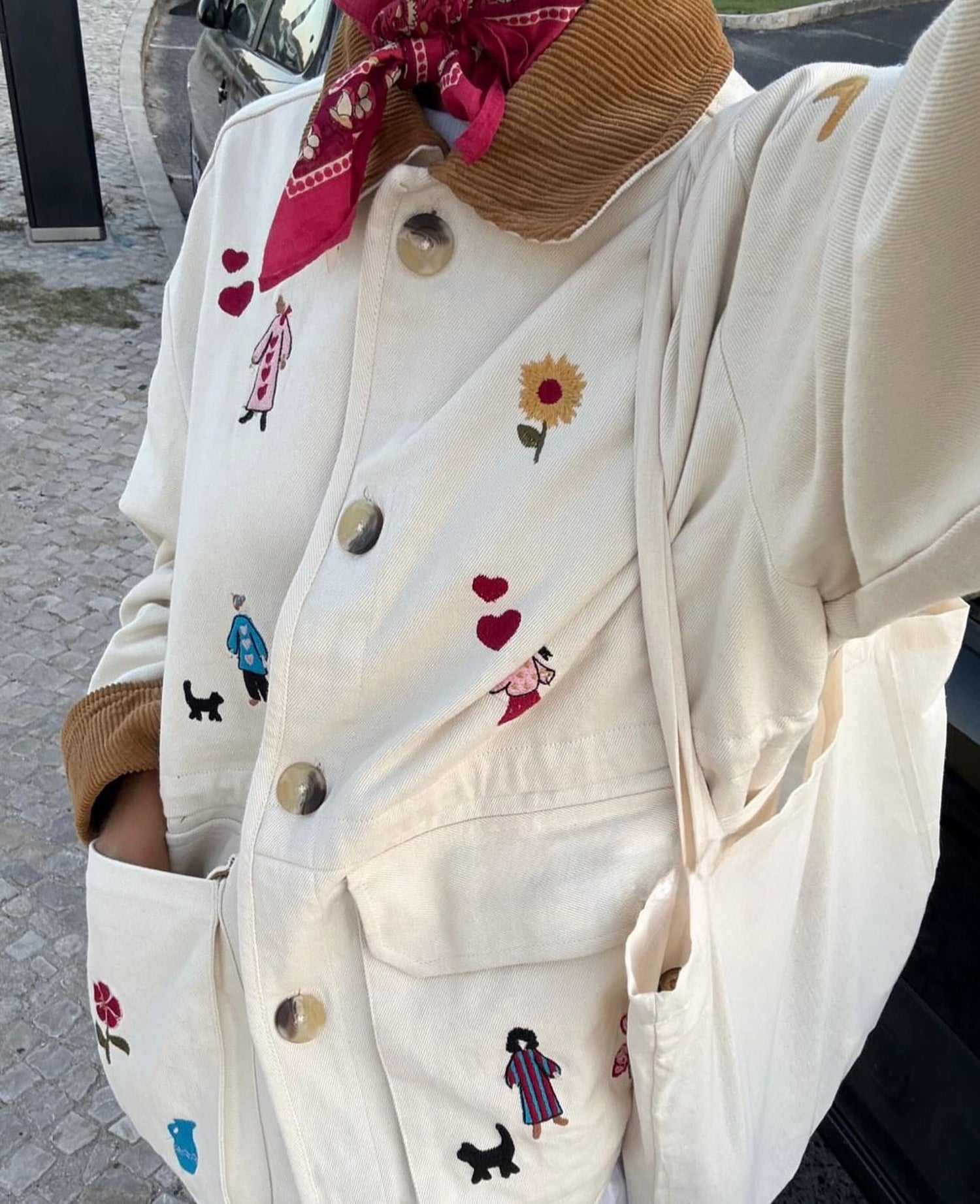 Cara Jacket - White Swan