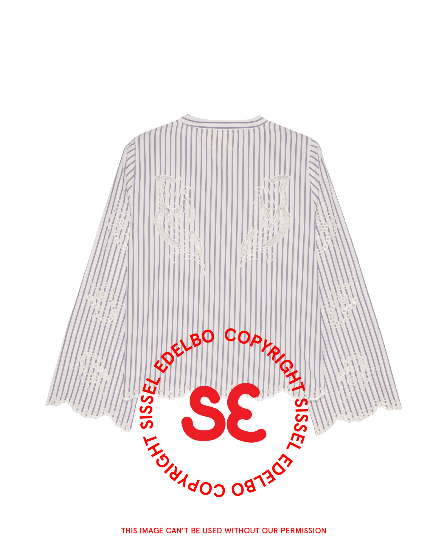 Cecilie Shirt - Purple Stripes