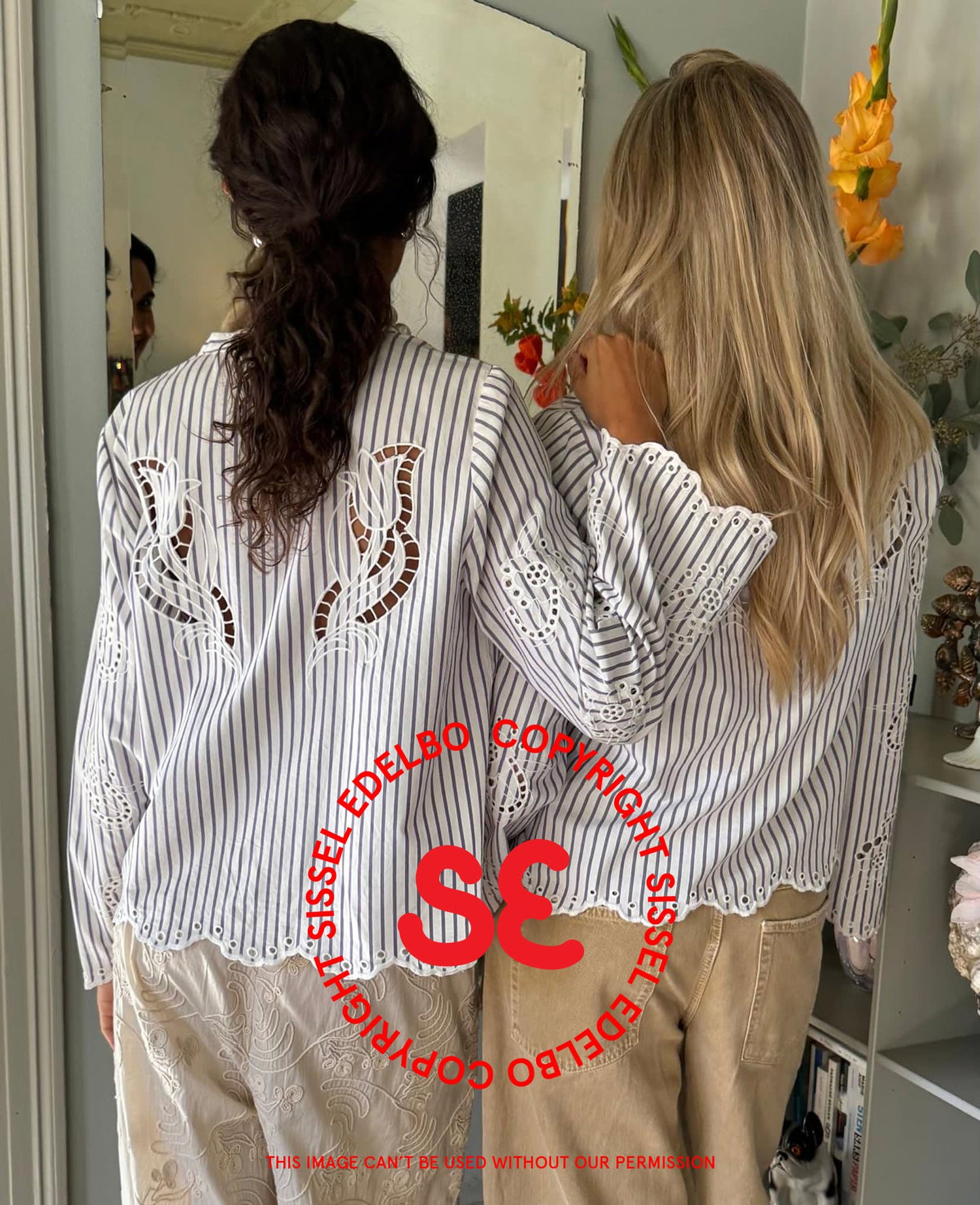 Cecilie Shirt - Purple Stripes