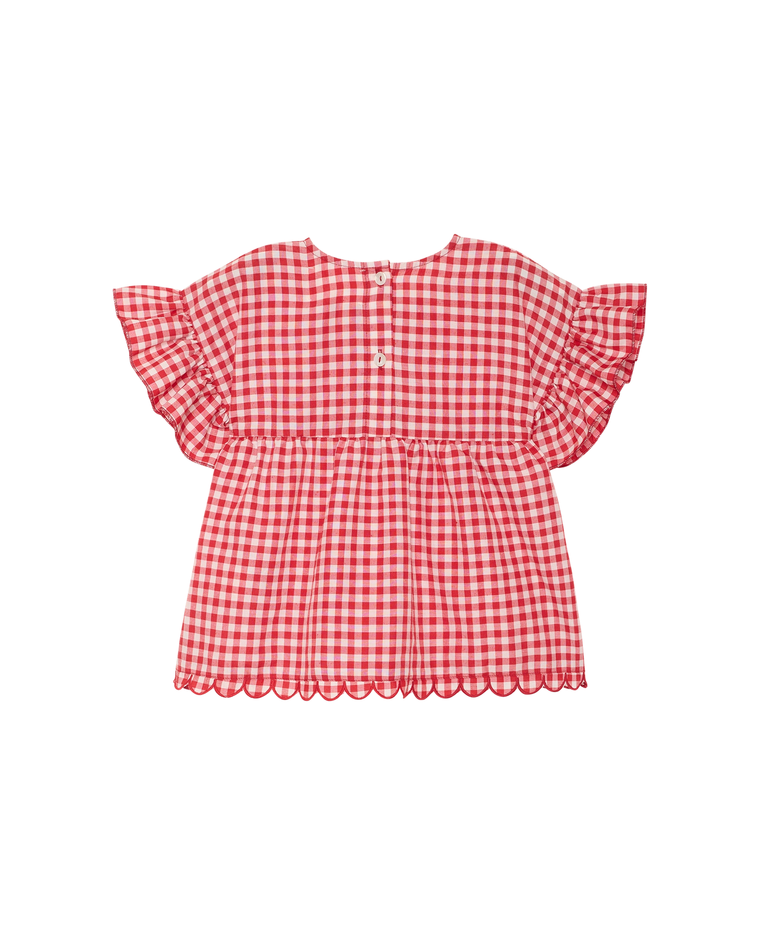 Charlene MINI Top - Red Checks