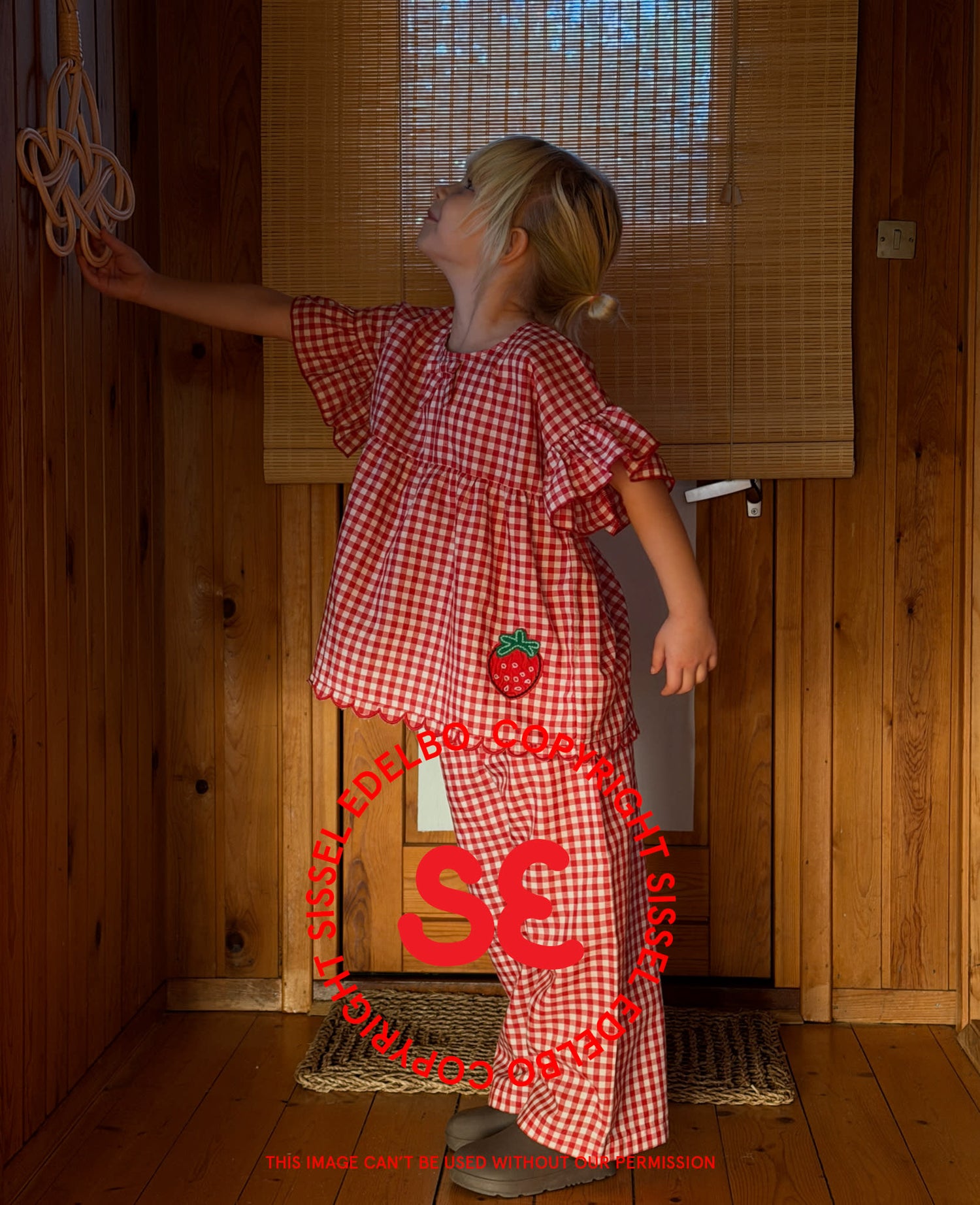 Charlene MINI Top - Red Checks