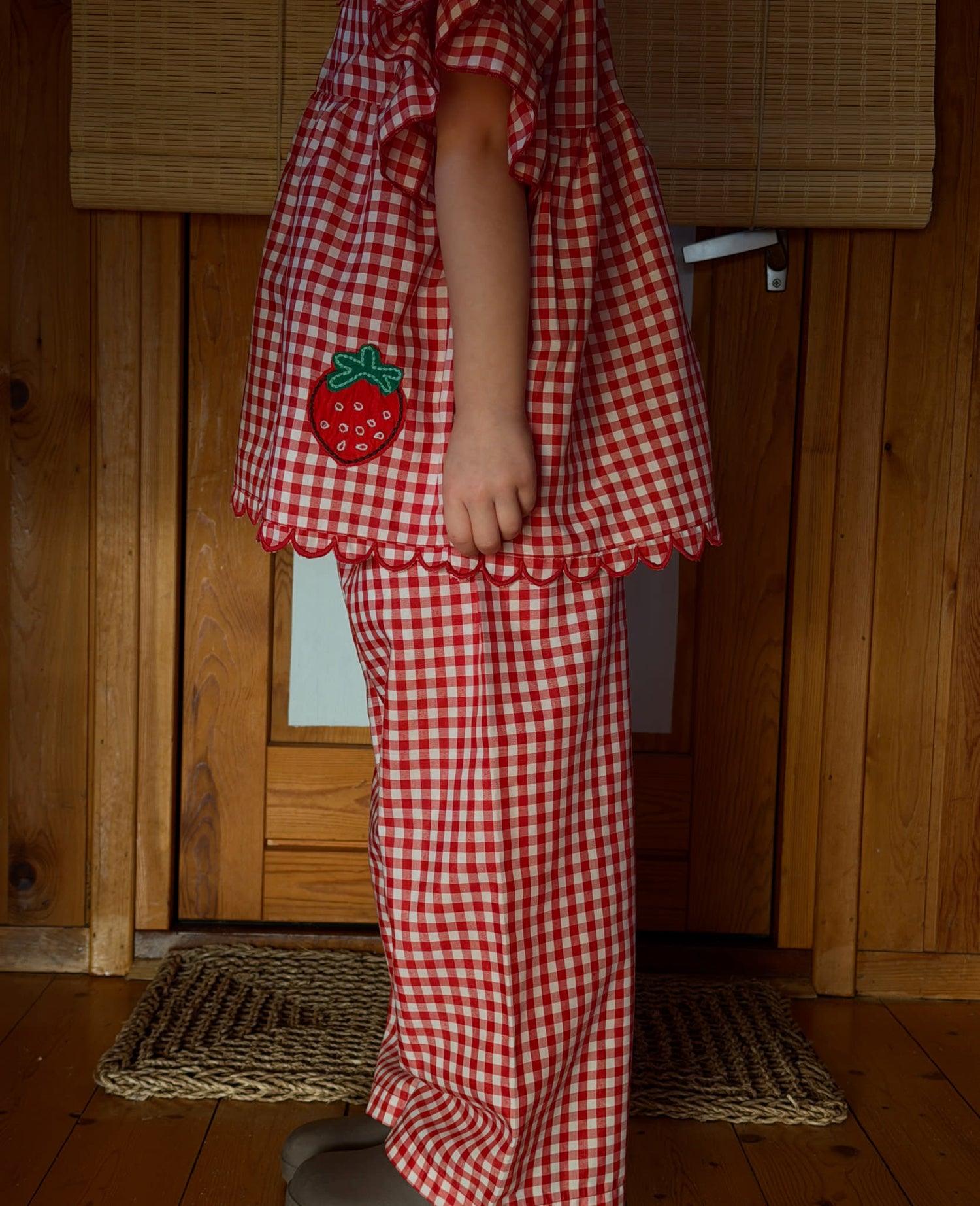 Charlene MINI Top - Red Checks