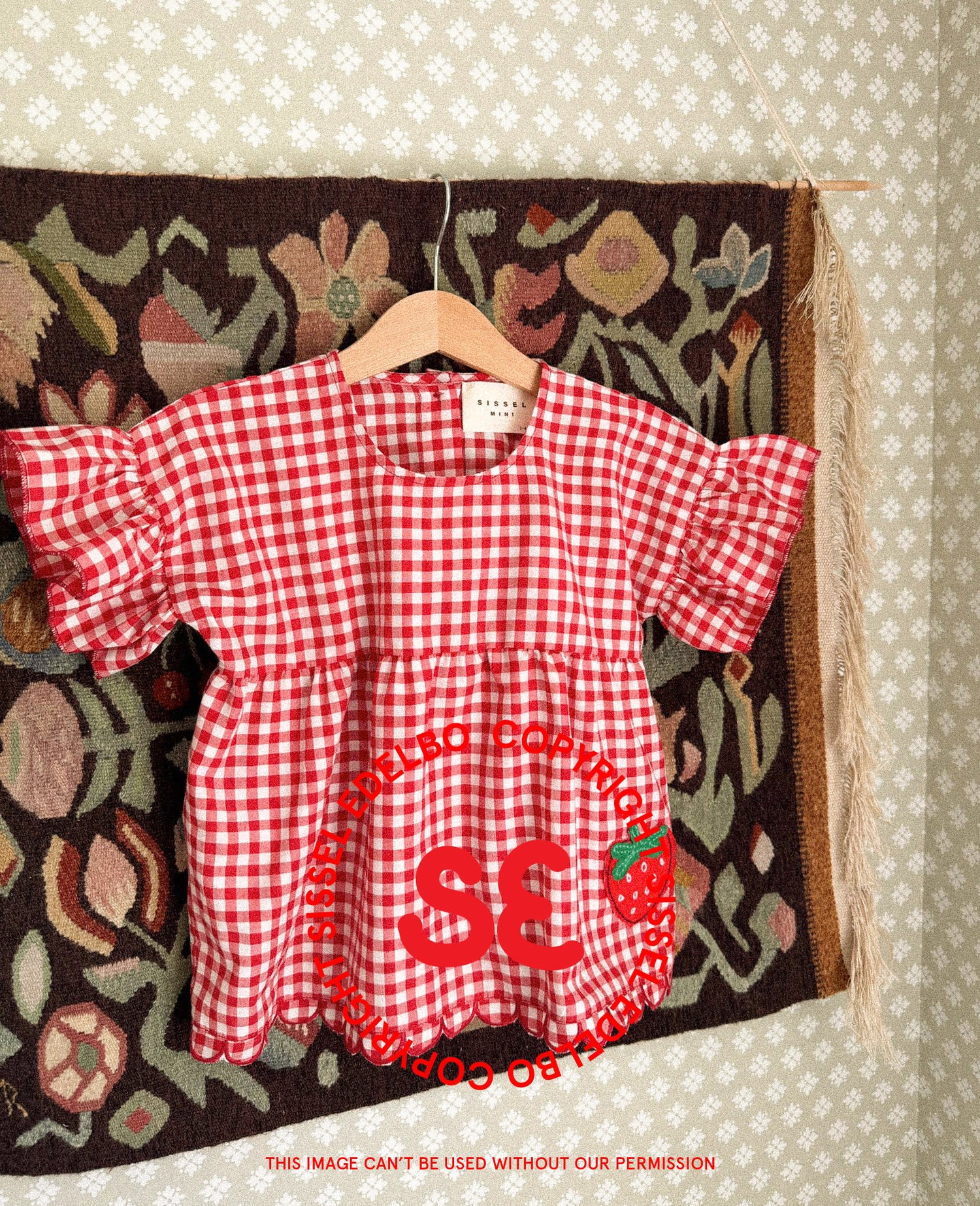 Charlene MINI Top - Red Checks