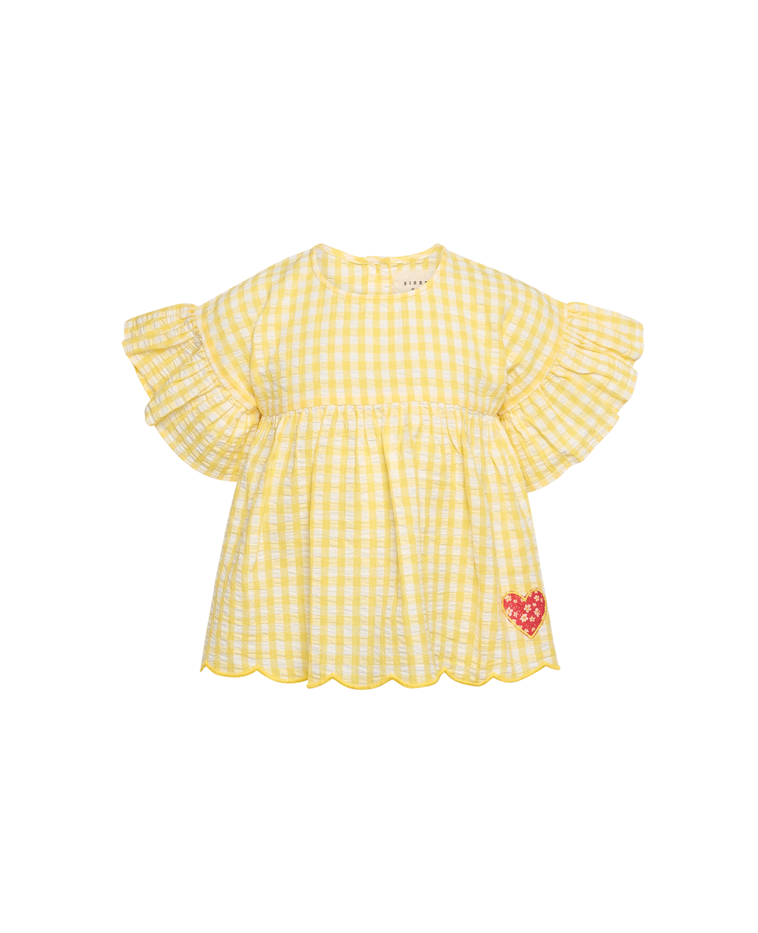 Charlene MINI Top - Yellow Checks