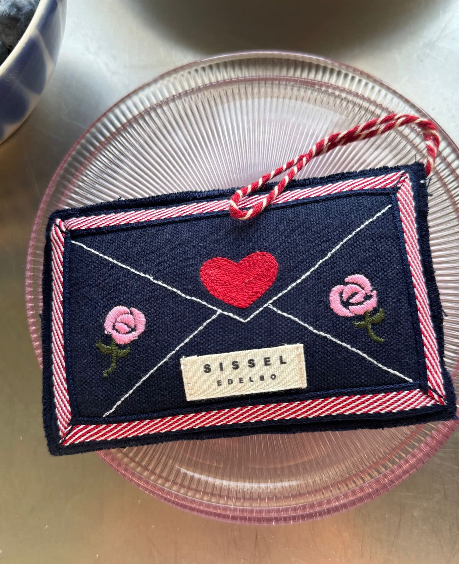 Christmas Letter Ornament - Navy