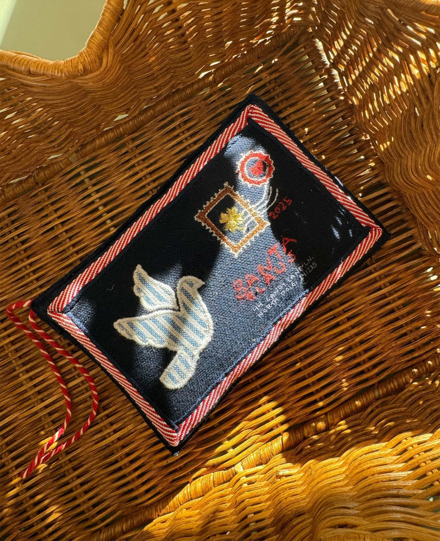 Christmas Letter Ornament - Navy