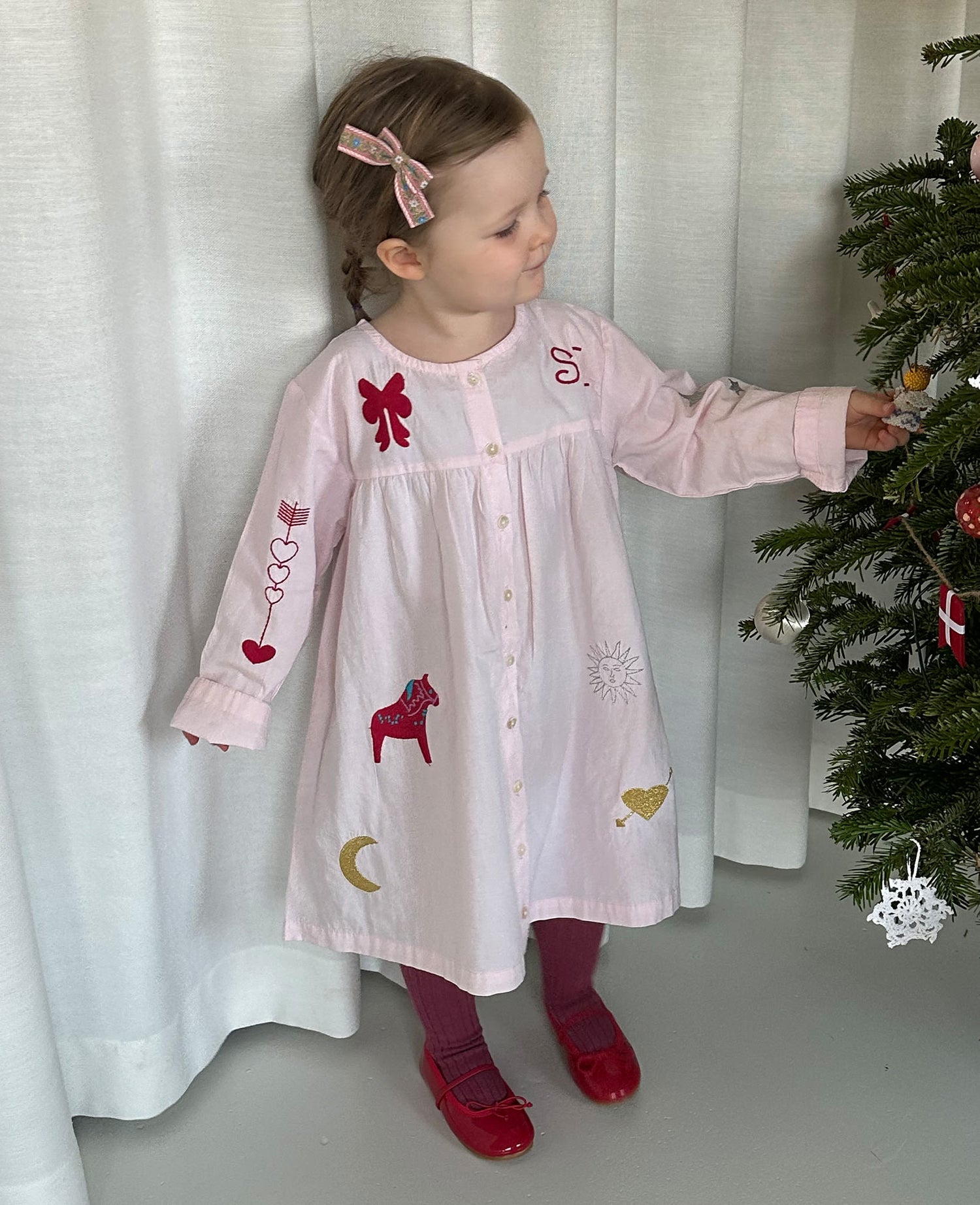 Christmas MINI Dress - Cherry Blossom