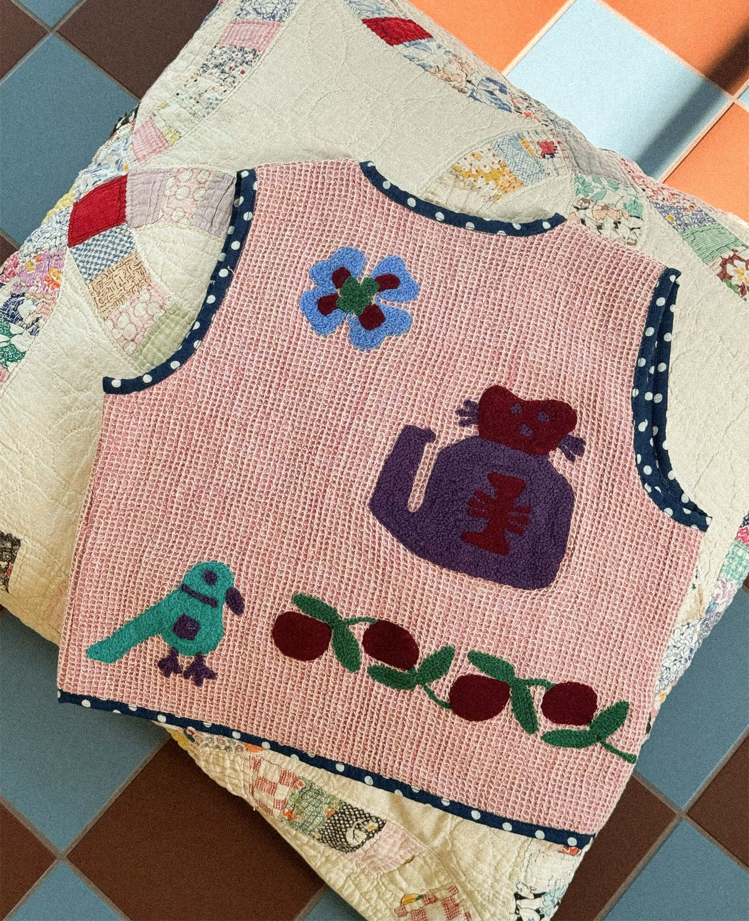 Clio MINI Vest - Rose