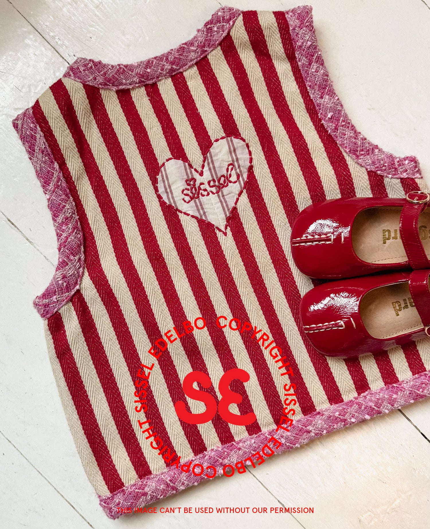 Como MINI Vest - Red Stripes